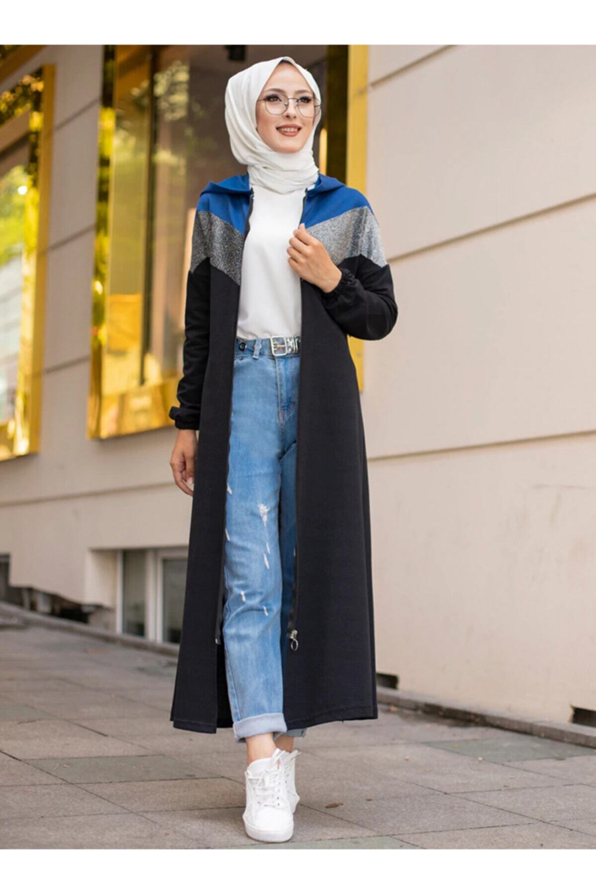 TOFİSA Kadın Saks Garnili Kap