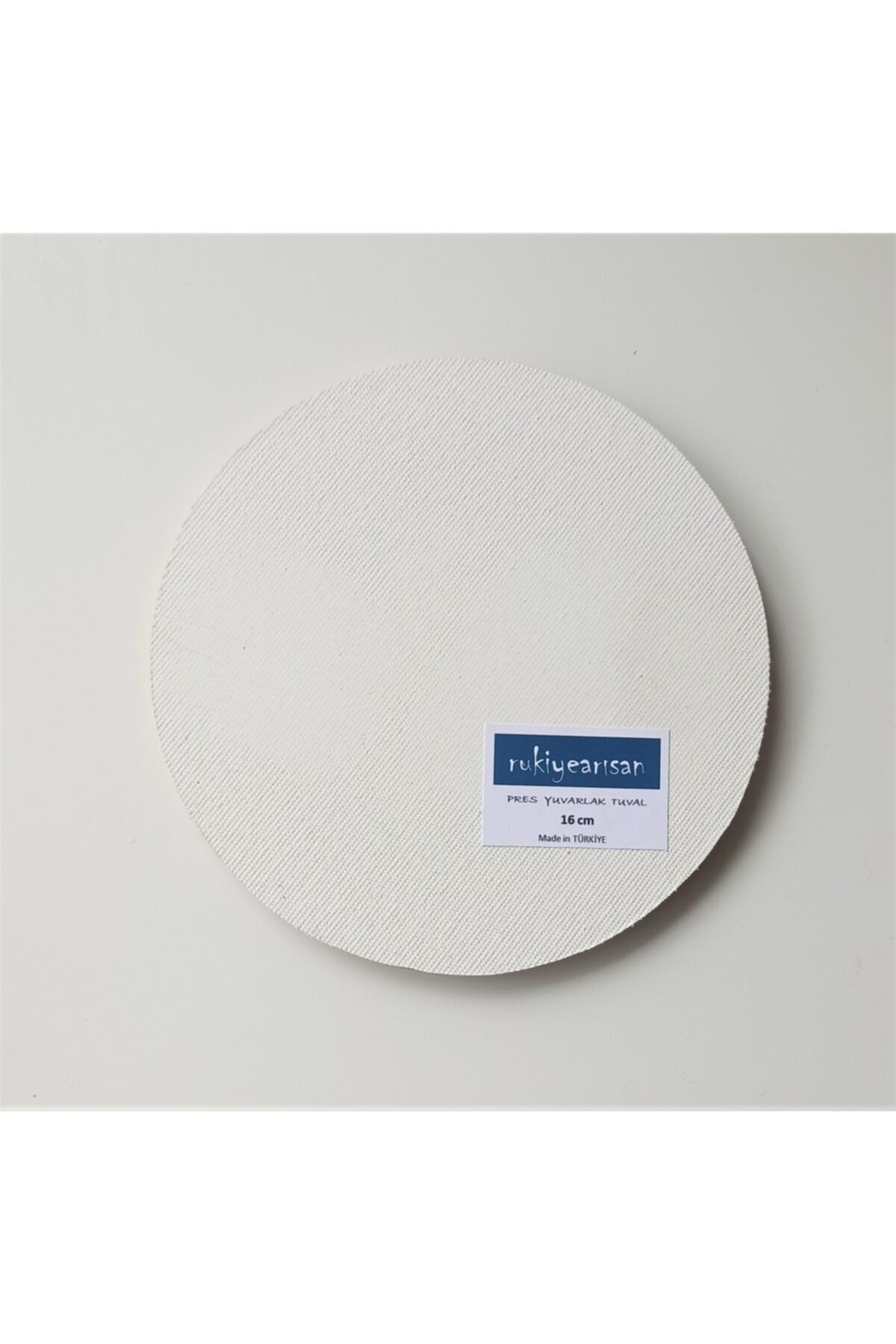 rukiyearısan Ahşap Yuvarlak Pres Canvas Tuval 16 Cm