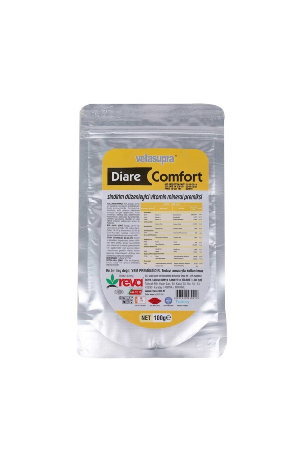 REVA Vetasupra Diare Sindirim Sistemi Için Hayvan Yem Katkı 1 kg