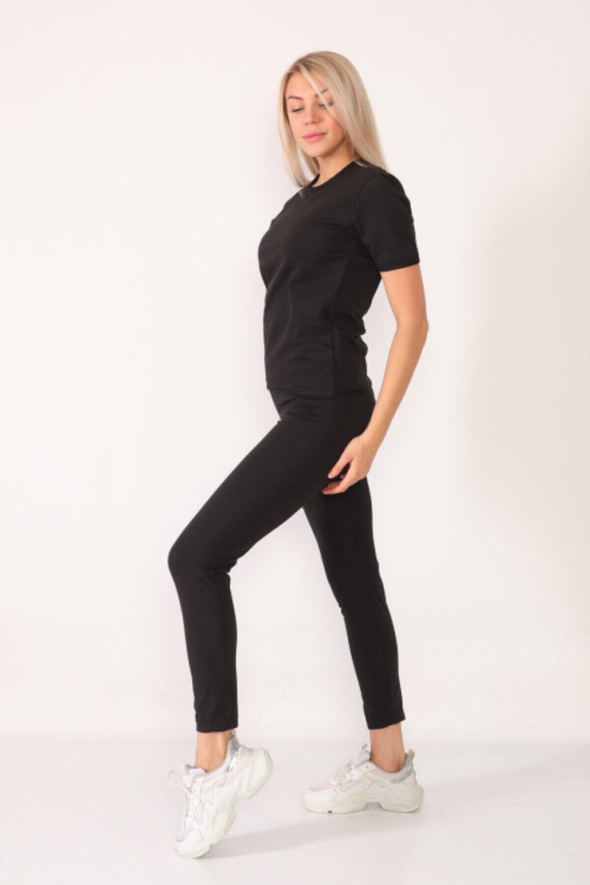 Thinlife Style Unisex Siyah Termal Sauna Body Takım