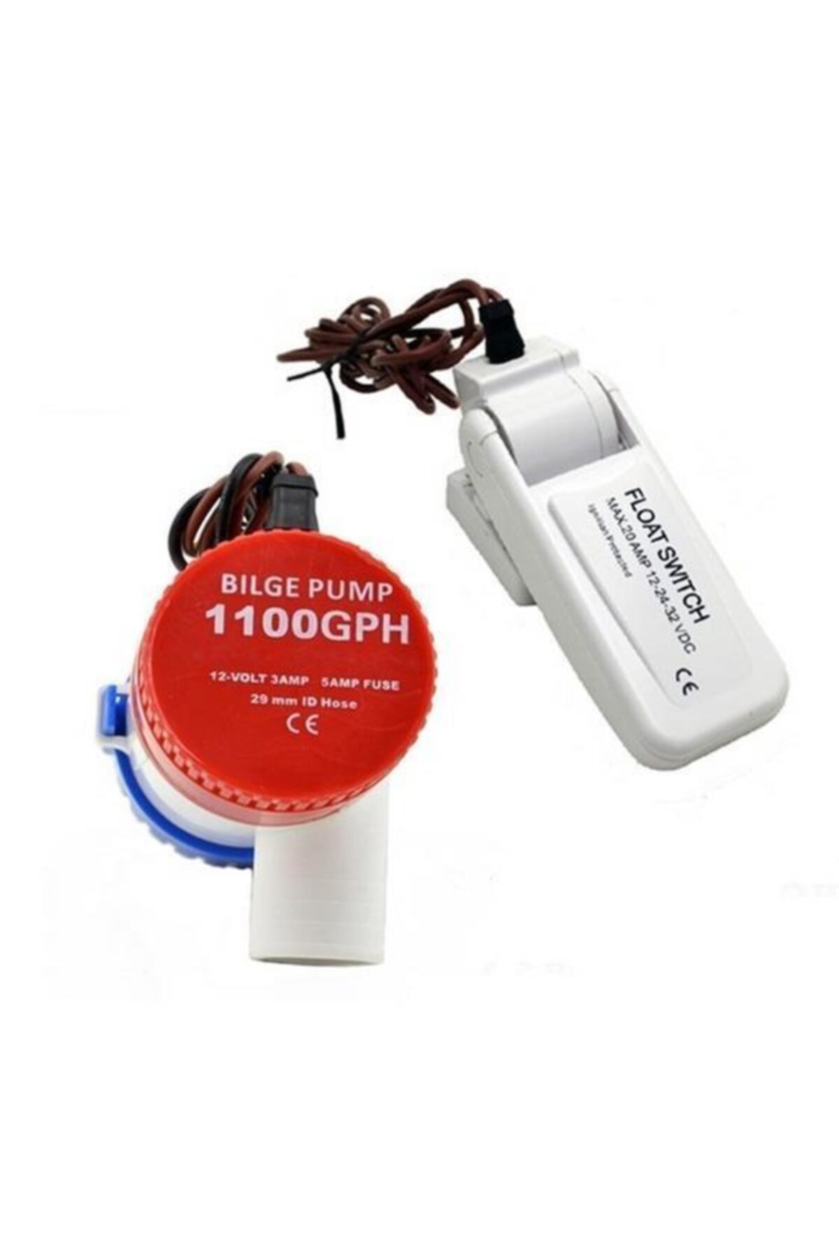 Profisher Dalgıç Elektrikli Su Pompası 1100gph Dc 24v Tekne Sintine Pompası  Şamandıra