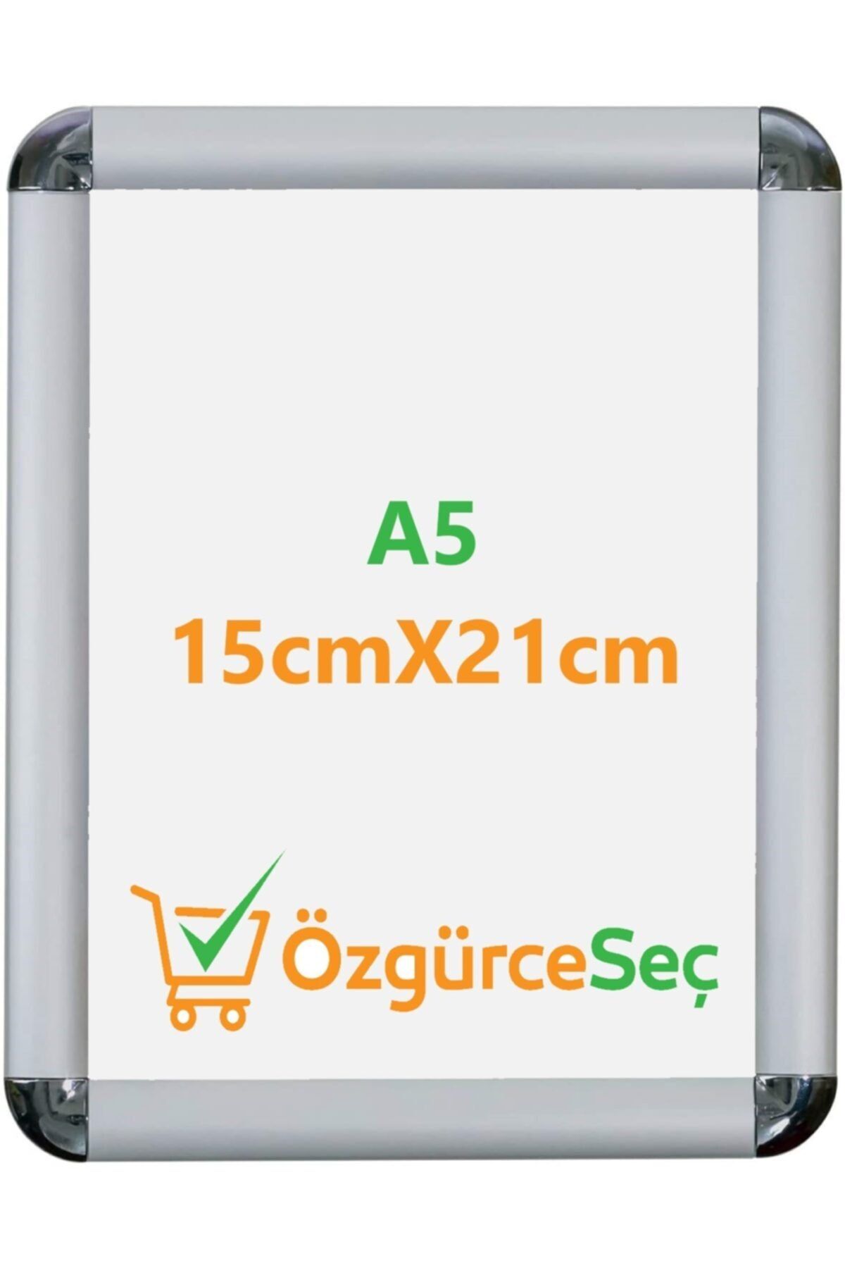 ÖzgürceSeç A5 Alüminyum Açılır Kapanır Rondo Çerçeve 15x21 Cm 15 Adet