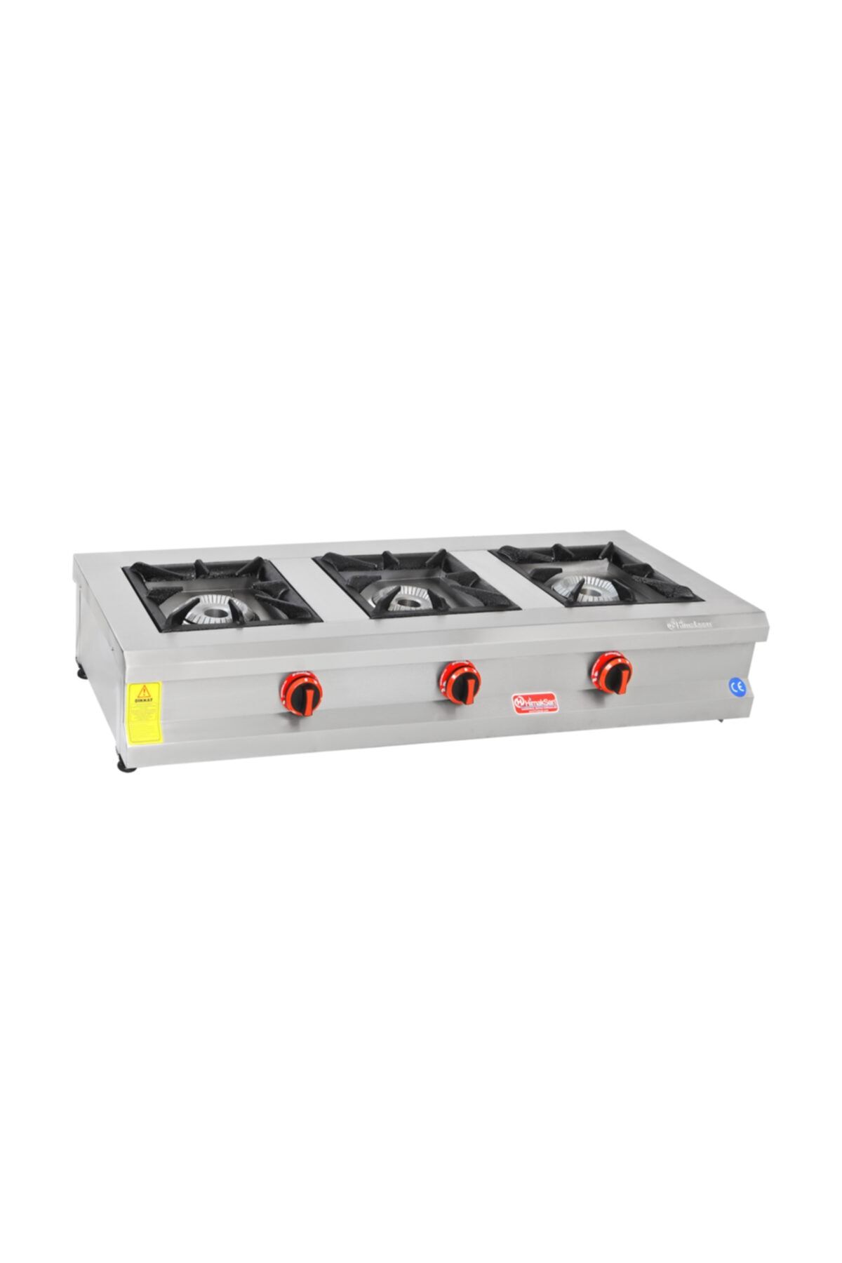 HİMAKSAN Laziro Kıtchen Set Üstü 3'lü Lokanta Ocak Gazlı Ce Belgeli 130*50*25 22 Kg 24 Kw