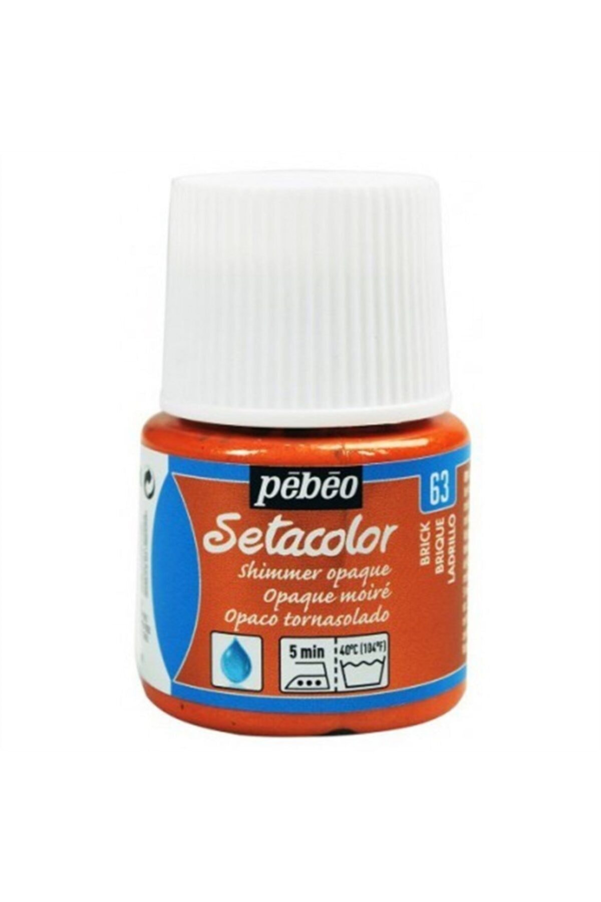 Pebeo Setacolor Shimmer Parlak Opak Kumaş Boyası 45ml N:63 Brick