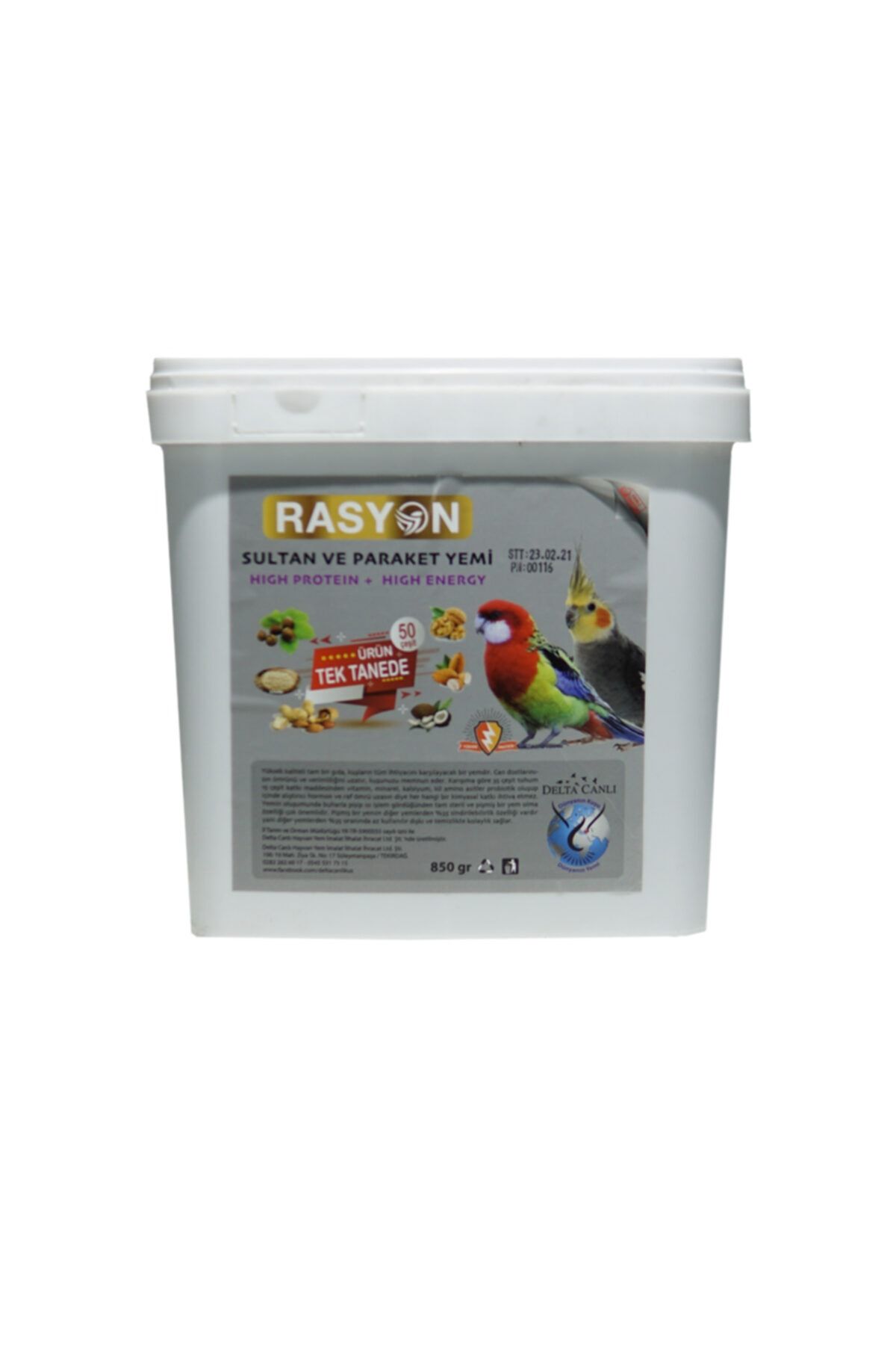 RASYON Sultan Papağanı Granür Yemi - 5 Kg