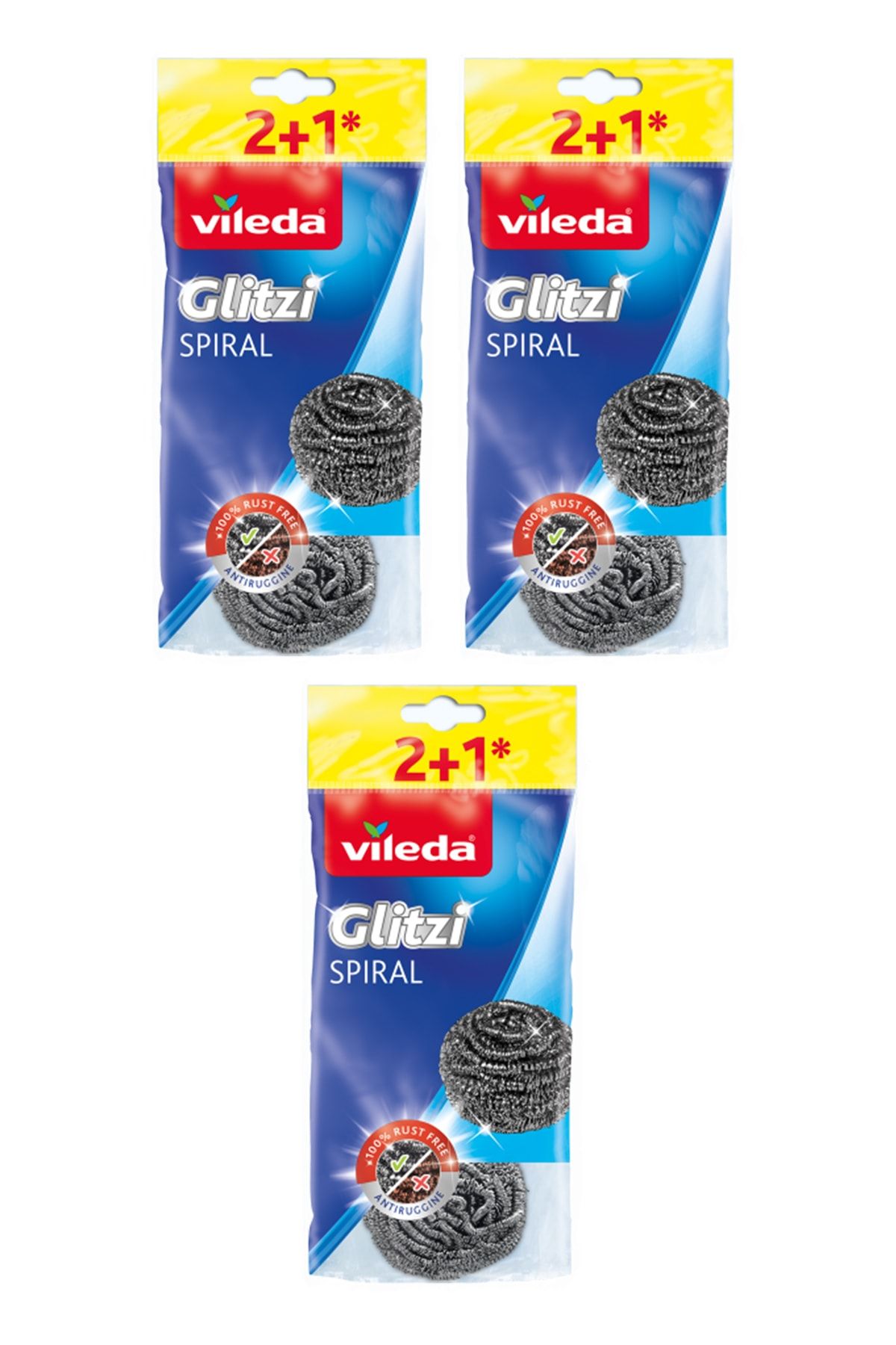 Vileda Glitzi Spiral Bulaşık Teli x 3 Adet