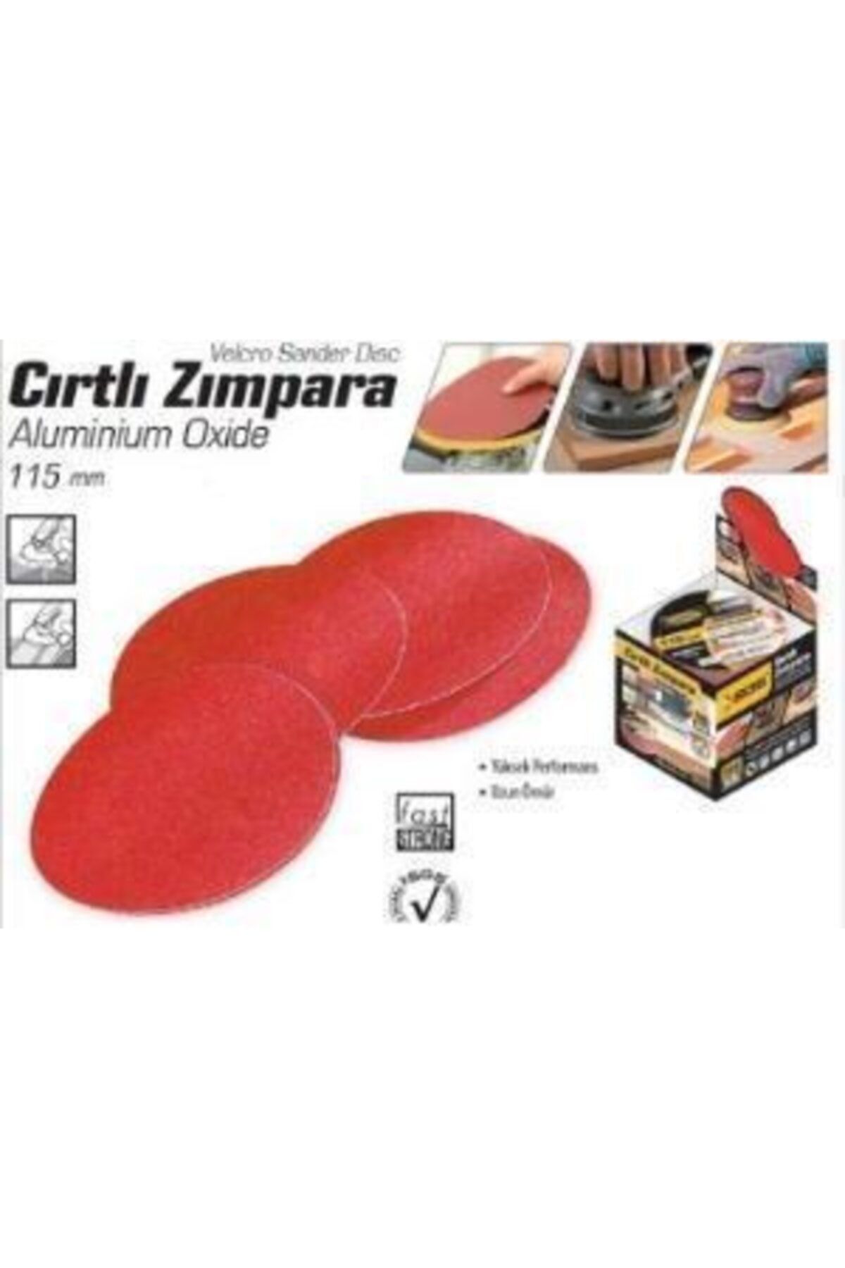 Azm Hırdavat Cırtlı Zımpara 115 Mm Aluminium Oxide 10 Adet 40 Kum