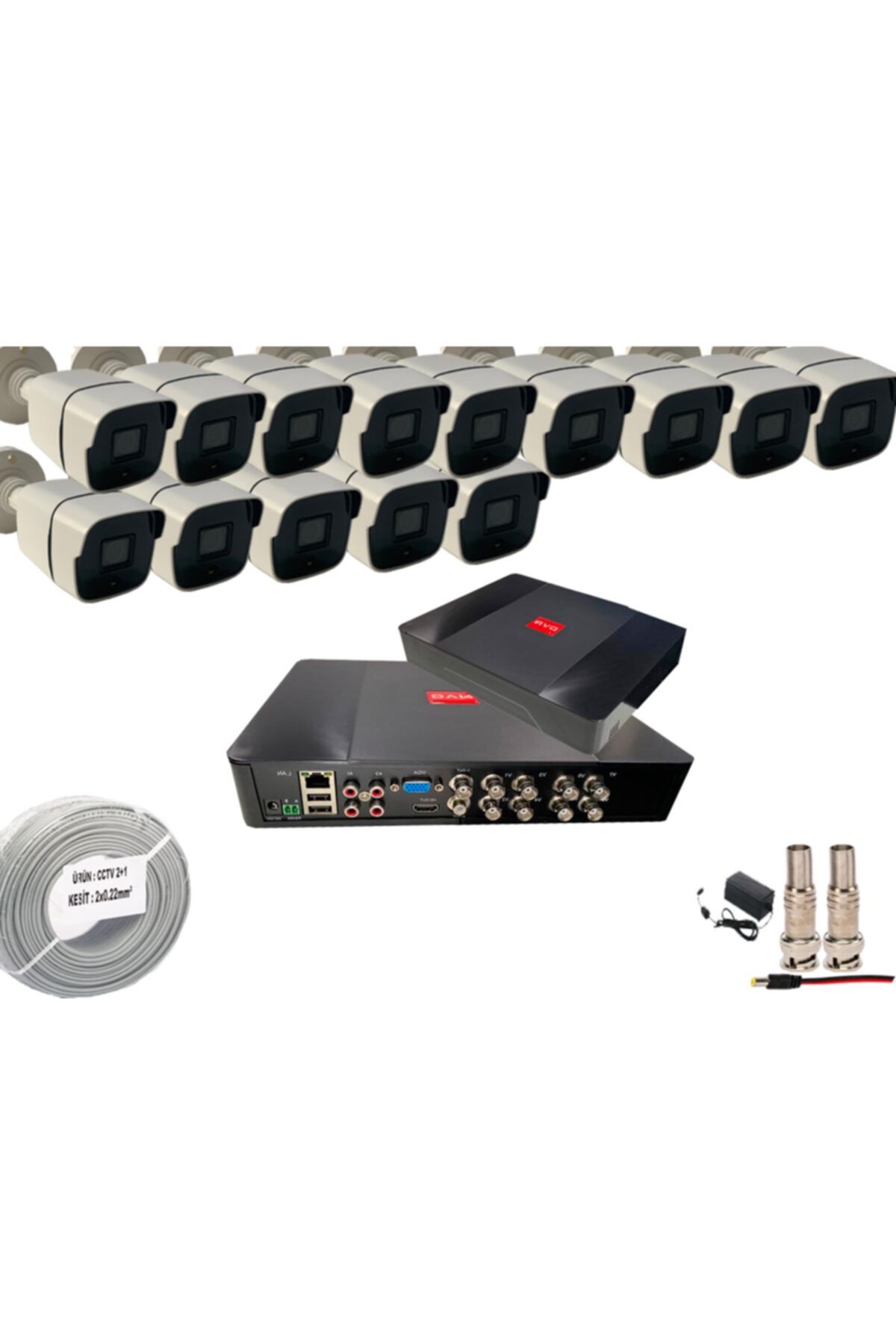 PROMISE 14 Kameralı Güvenlik Seti 20 Nano Led 1080p Full Hd