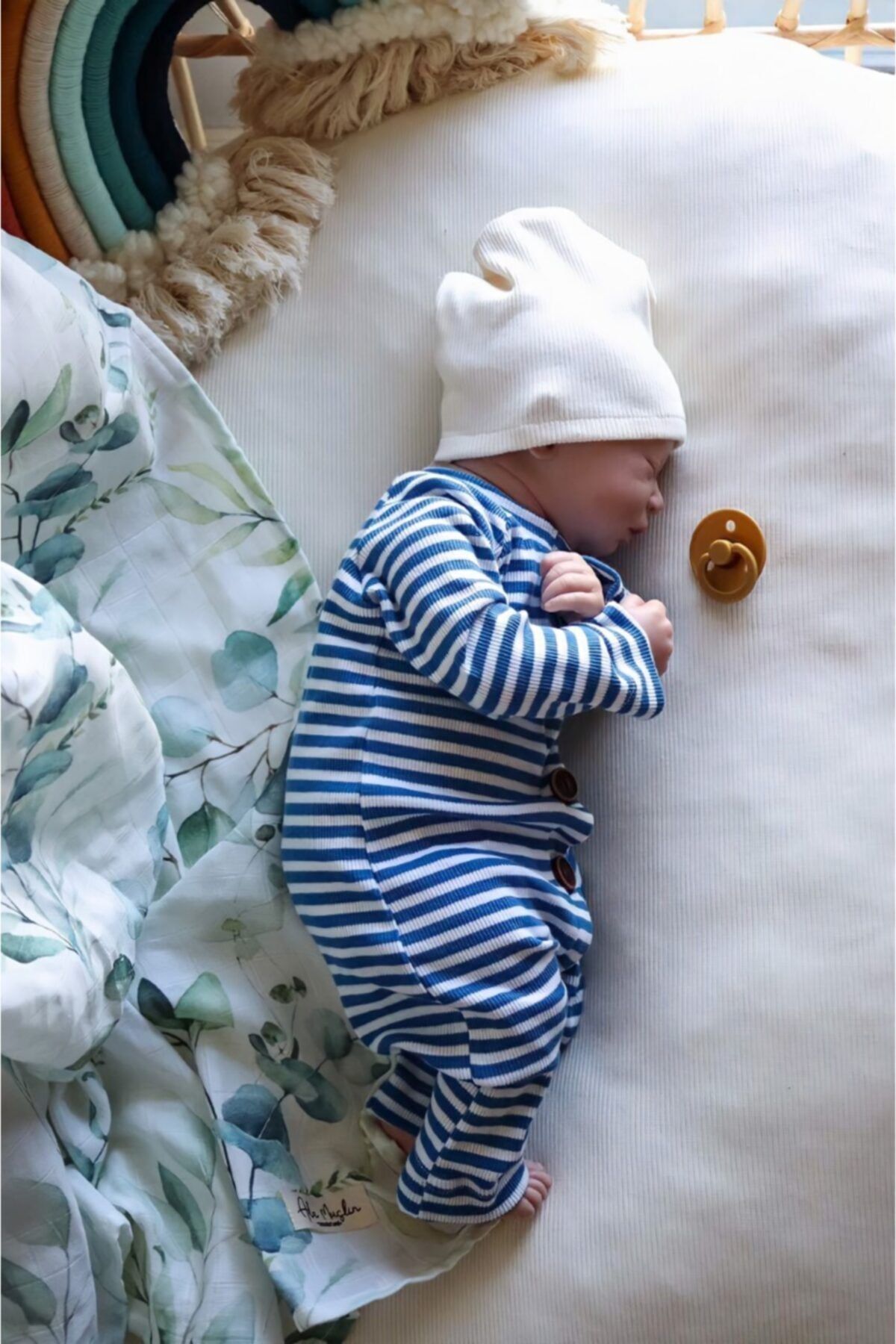 LAL Babyrompers Bebek  5 Düğmeli Bebek Tulumu