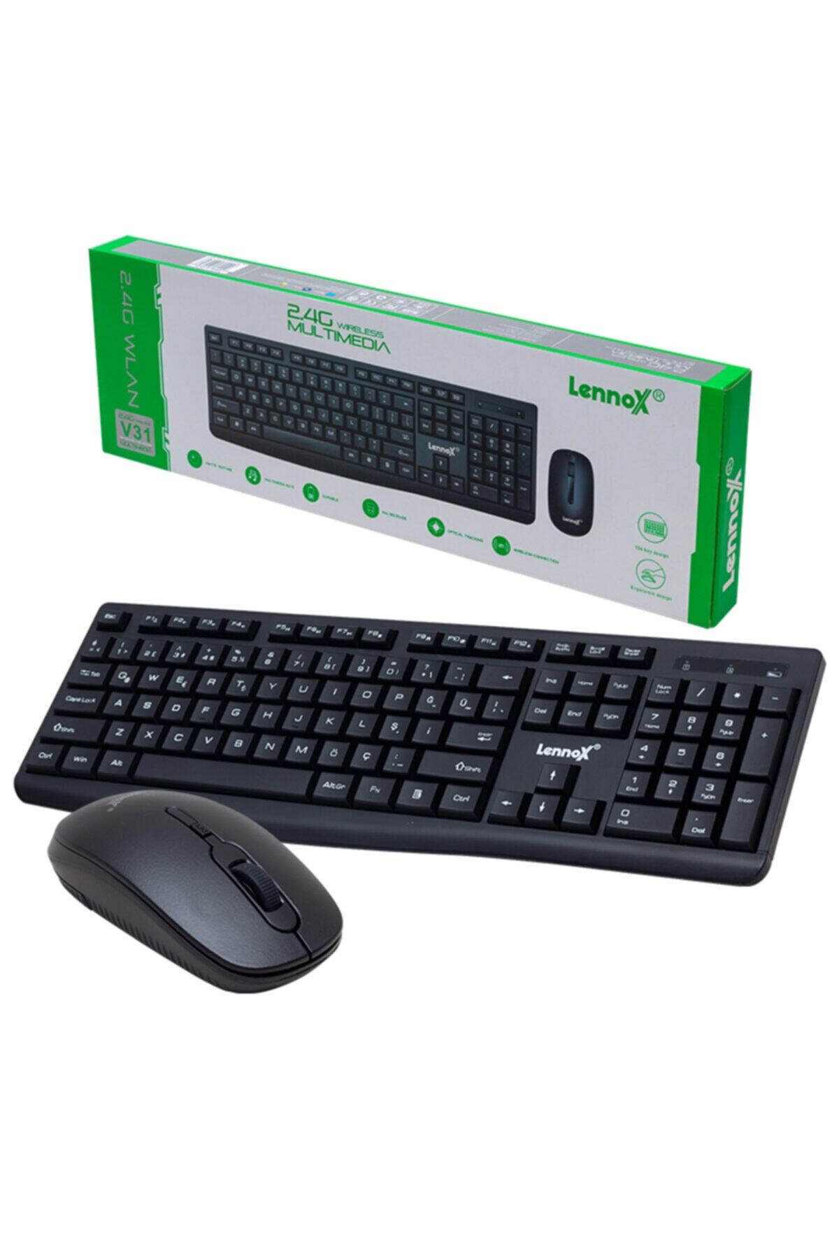 Lennox V31 Kablosuz Klavye Mouse Set