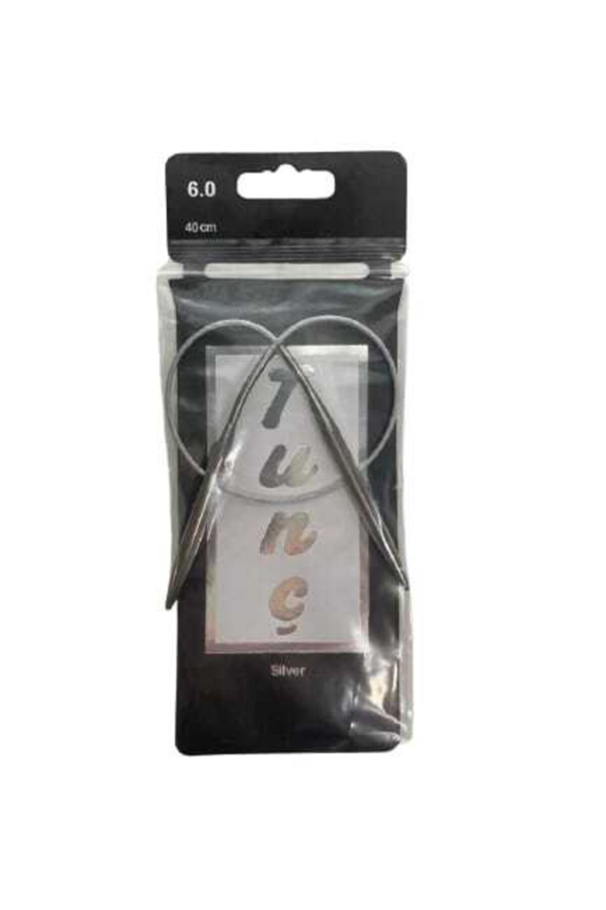 Tunç Titanyum Plus + No: 6---40 Cm--- Çelik Misinalı Örgü Şişi Titanyum Yapıda