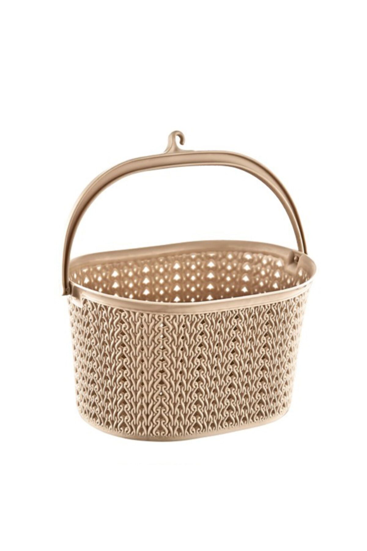 Şenyayla Plastik Undanadam Örgü Desen Mandal Sepeti ( 21*17*24 Cm )