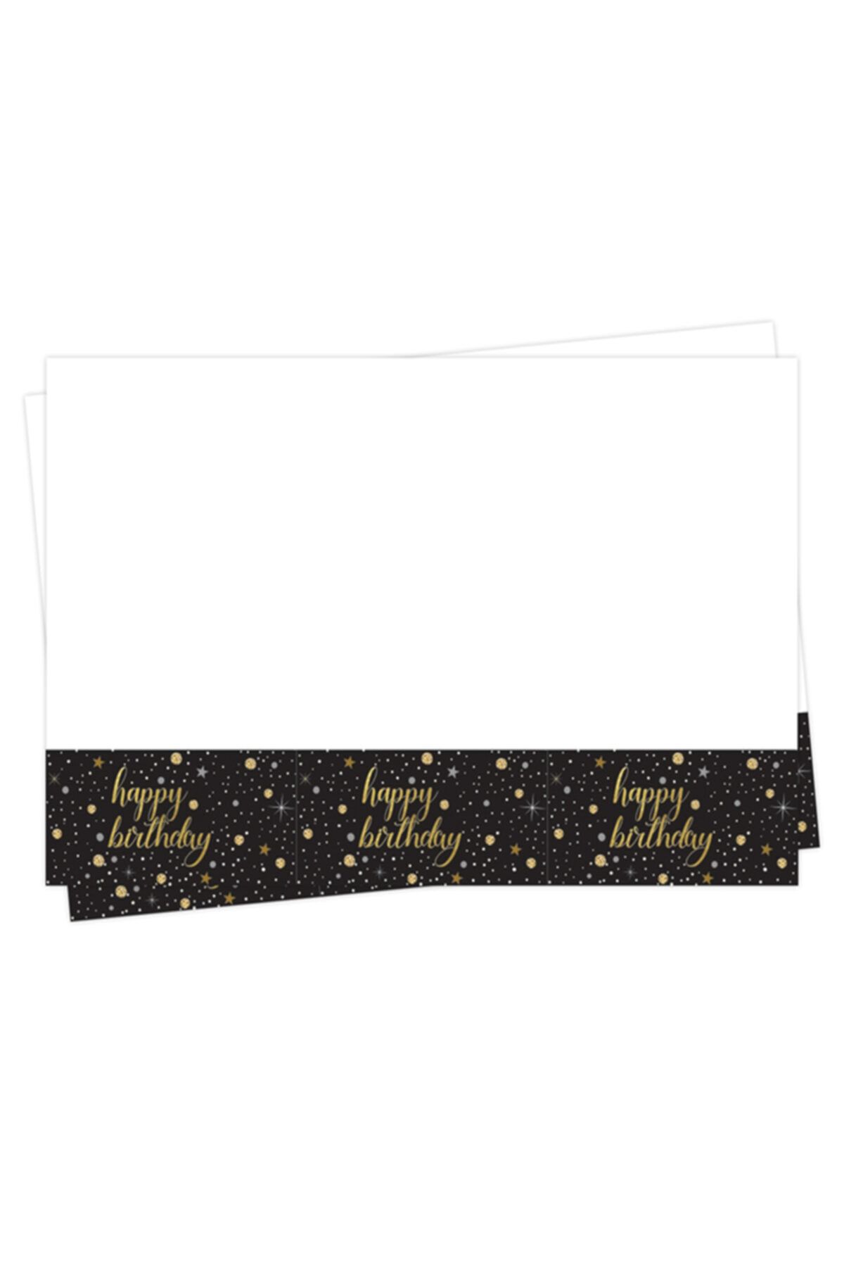 Partimarka Işıltılı Happy Birthday Masa Örtüsü