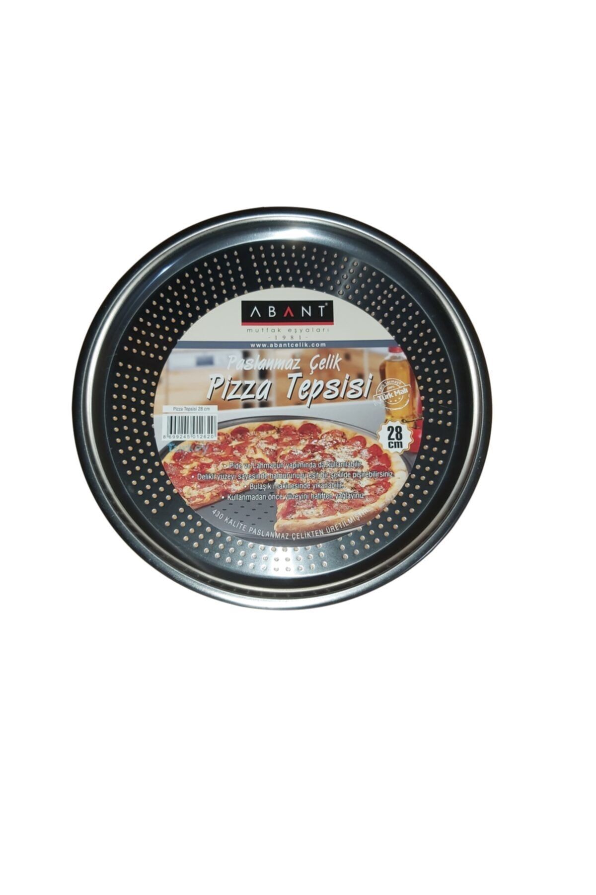 Abant Çelik Pizza Tepsisi 28