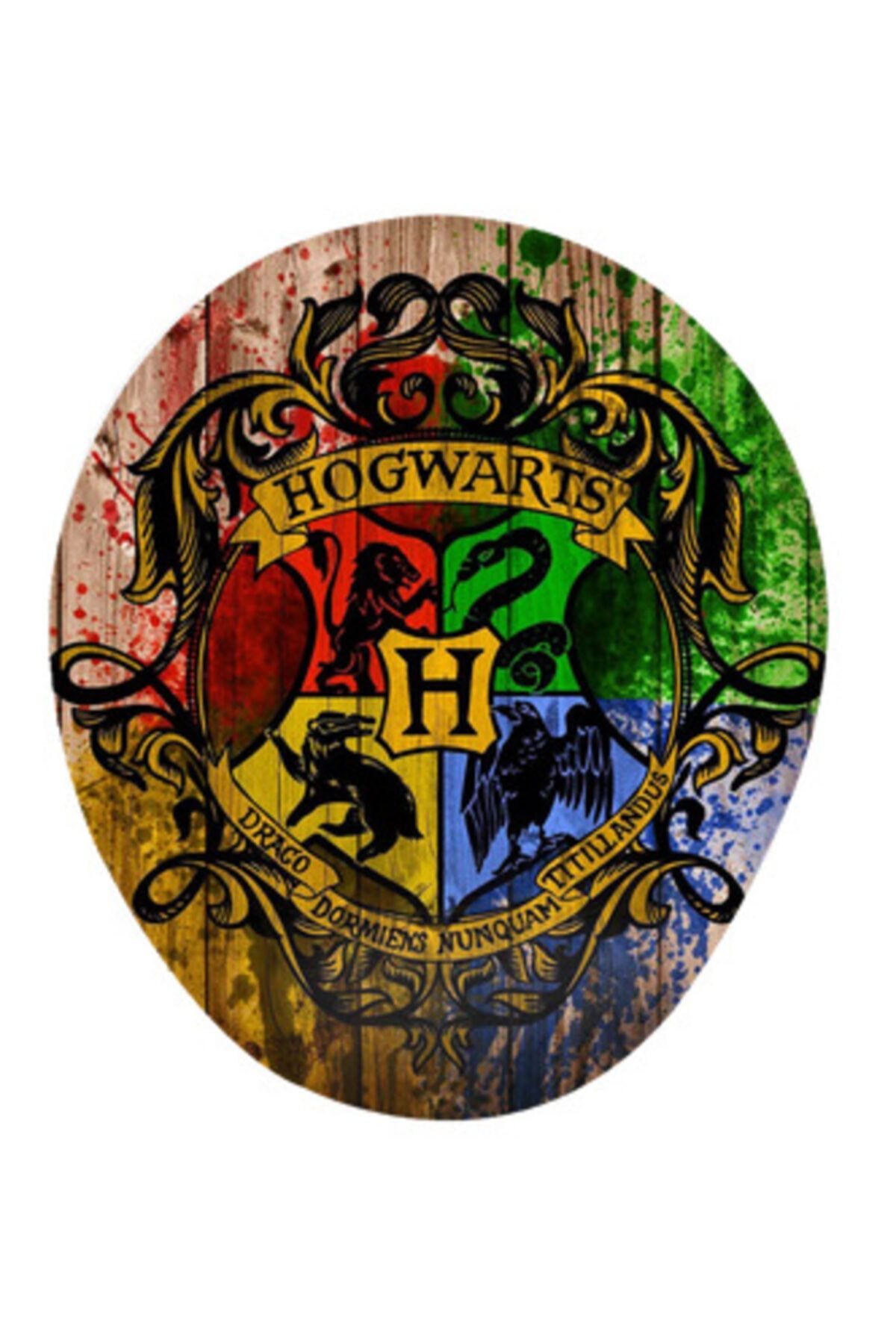 MiniPera Harry Potter Hogwats Baskılı Bilek Destekli Ergonomik Mousepad