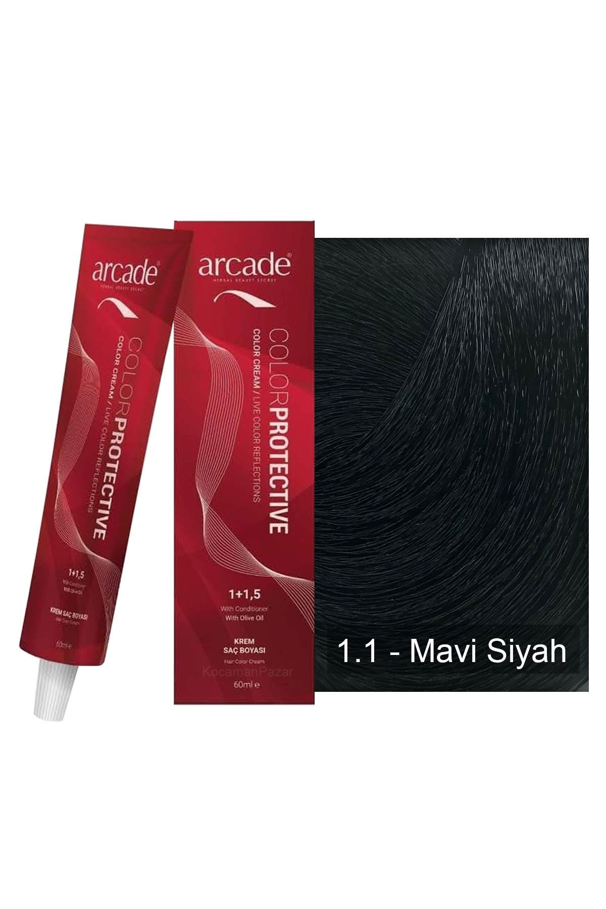 arcade sac boyasi 1 1 mavi siyah 60 ml fiyati yorumlari trendyol