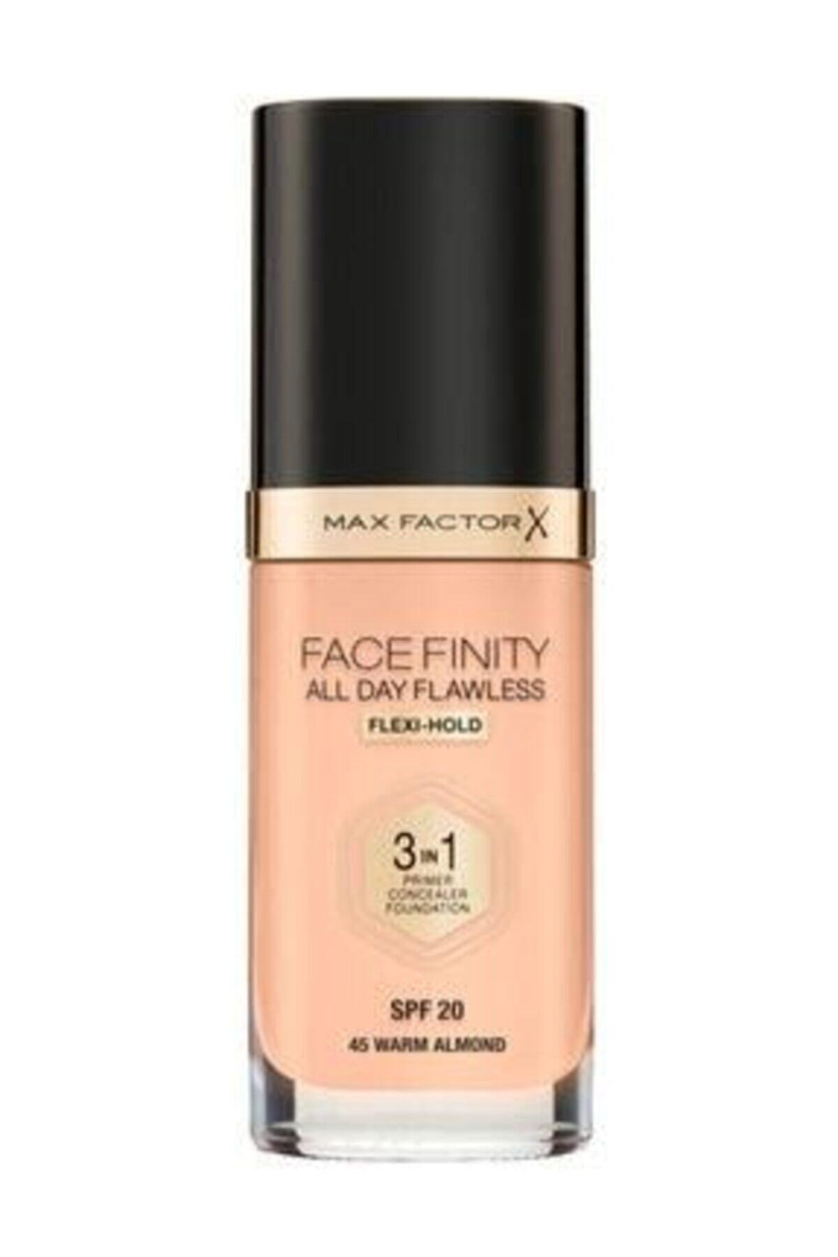 Max Factor Fondöten - Facefinity All Day Flawless 45 Warm Almond
