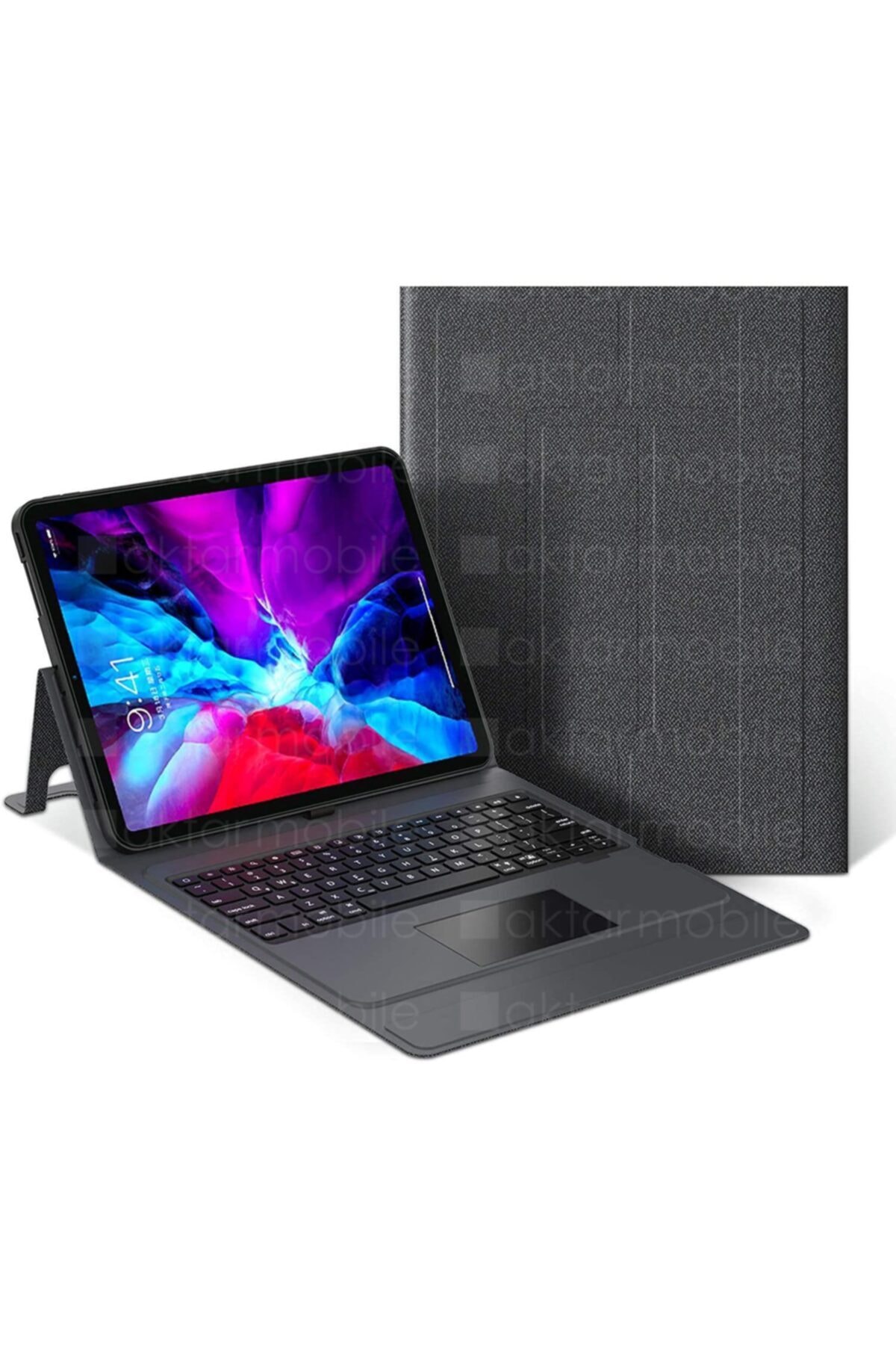 AktarMobile Benks Ipad Pro 12.9 4. Nesil 2020 Klavye Kablosuz Klavyeli Kılıf Bluetooth Keyboard