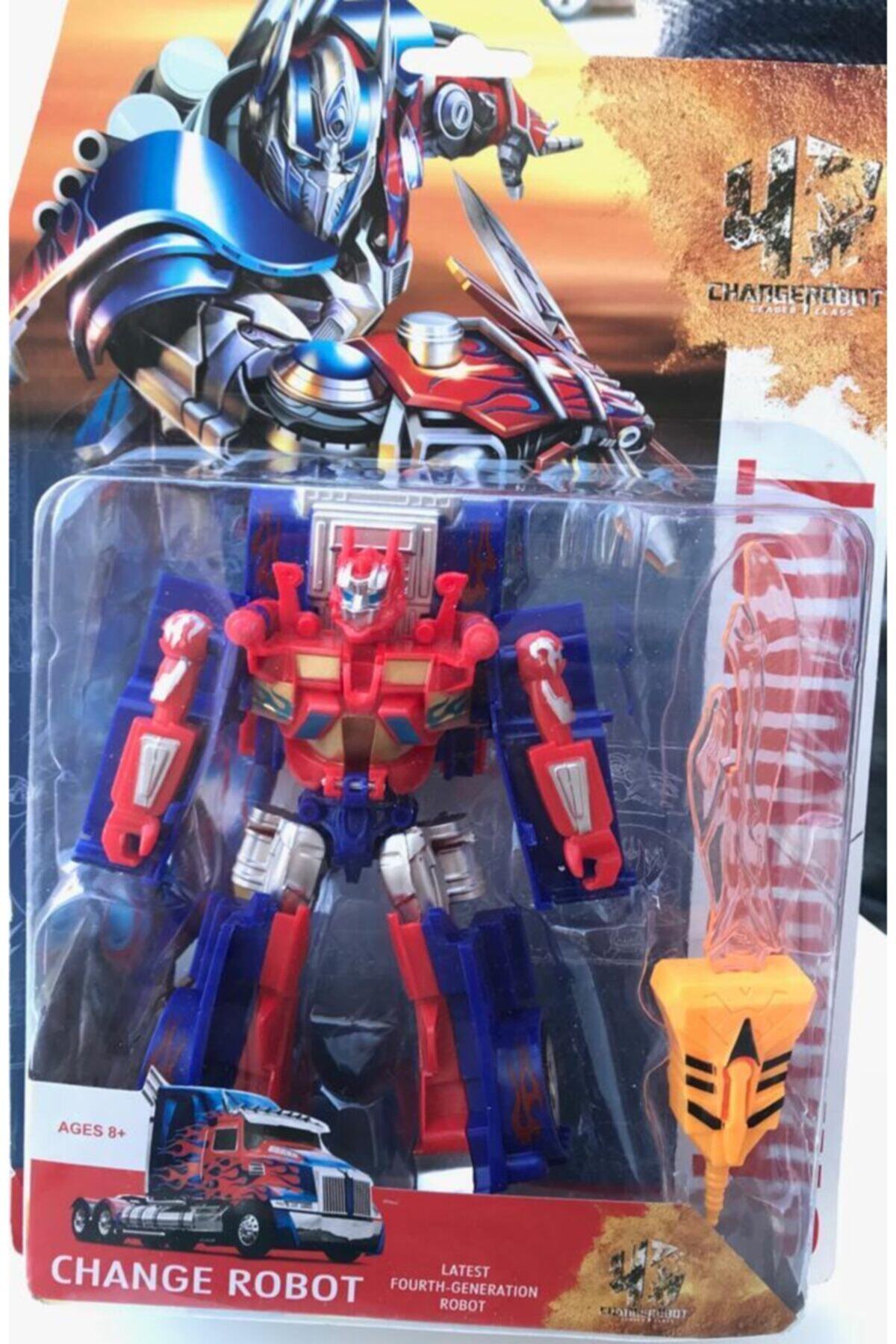 CanEm Oyuncak Kartela Dönüşebilen Oyuncak Robot Transformes