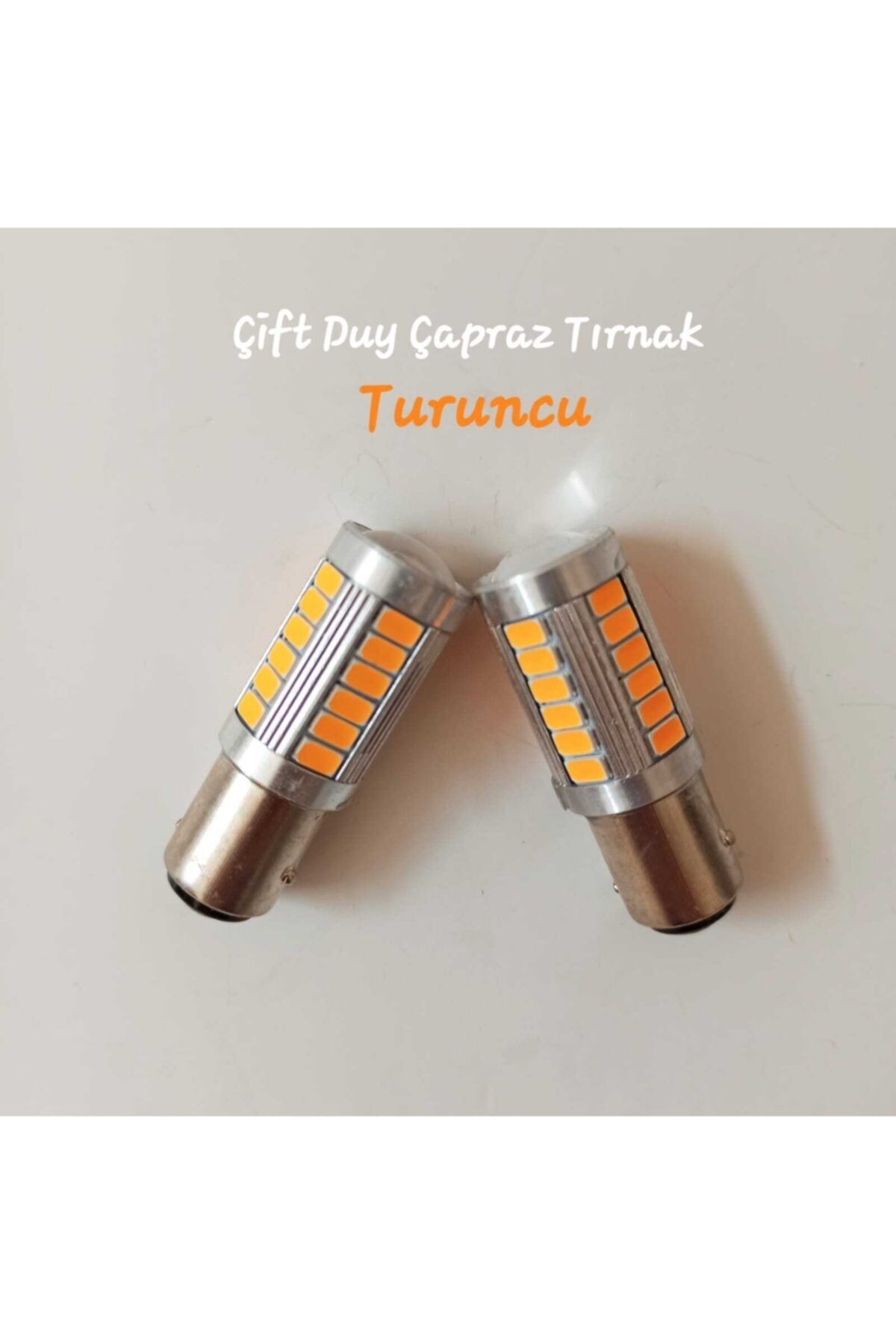 Sentinel P21w-1156-ba15s Çift Duy Süper Parlak Led Lamba Smd Led 12volt Turuncu Park Ampulü 2 Adet