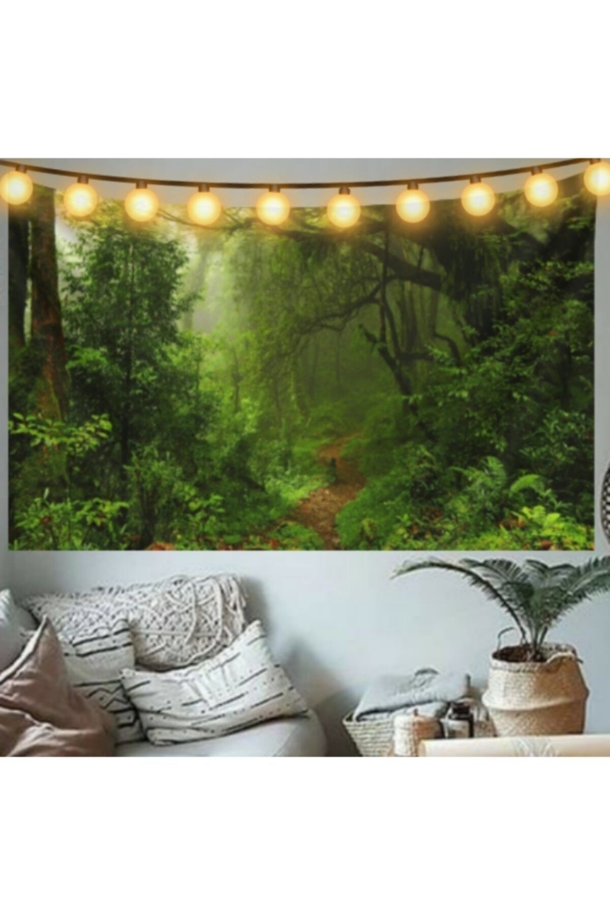 ALAMODECOR Orman Model Duvar Örtüsü