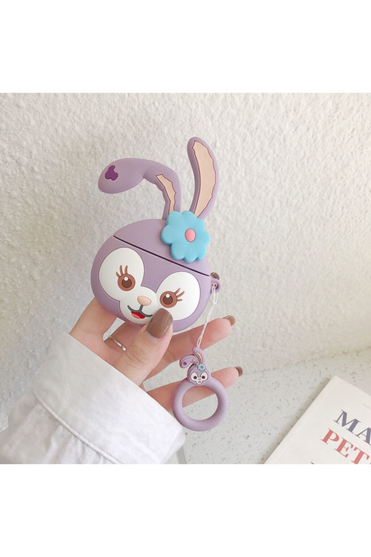 dijimobile Sevimli Lila Tavşan 1. Ve 2. Nesil Airpods Kılıf