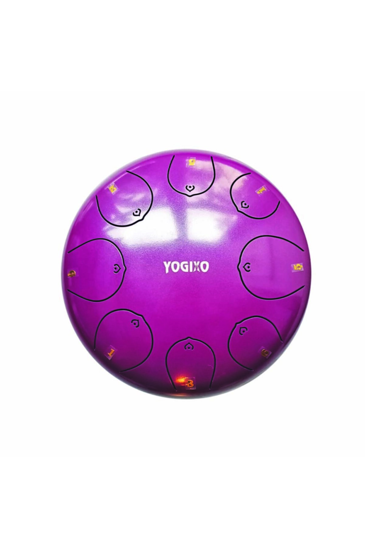 YOGİXO 12 Inç 8 Notalı Tongue Drum Aquadrum Perküsyon Davulu Mor Renk
