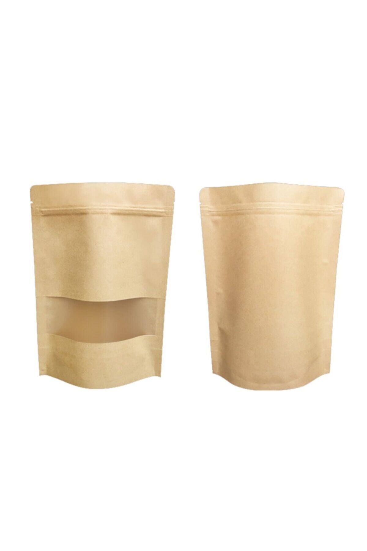 eposet Pencereli Kilitli Oturan Doypack Poşet 100 Adet 16x27 cm