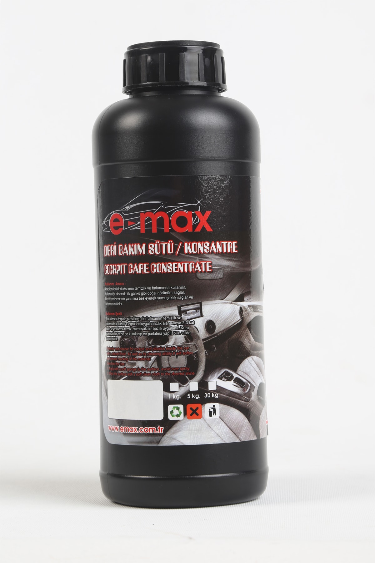 Emax 1lt Torpido, Deri Temizleme Ve Bakım Konsantre Sütü