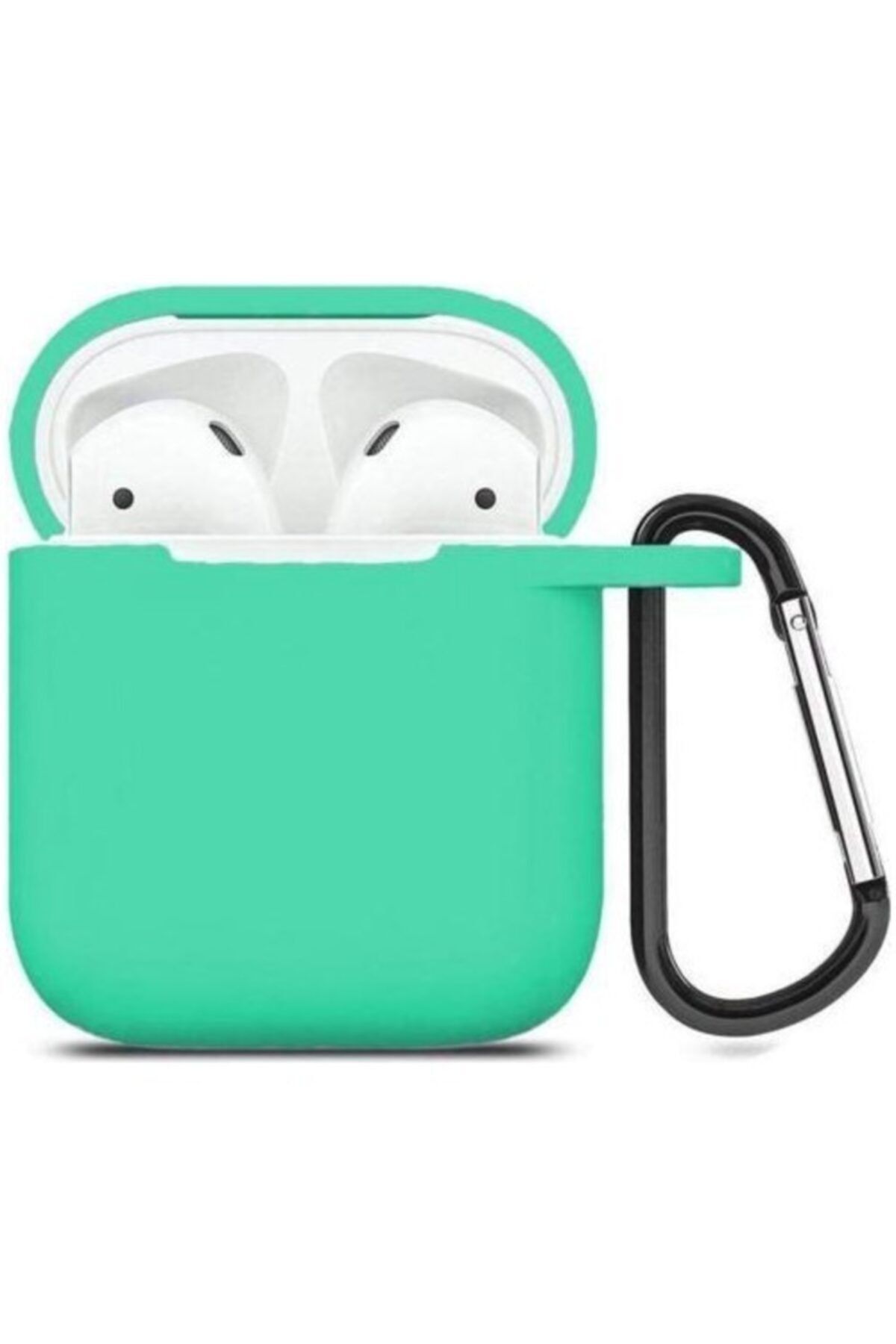 Telehome Airpods  1 Ve 2 Nesil Uyumlu Silikon Kopçalı Kılıf