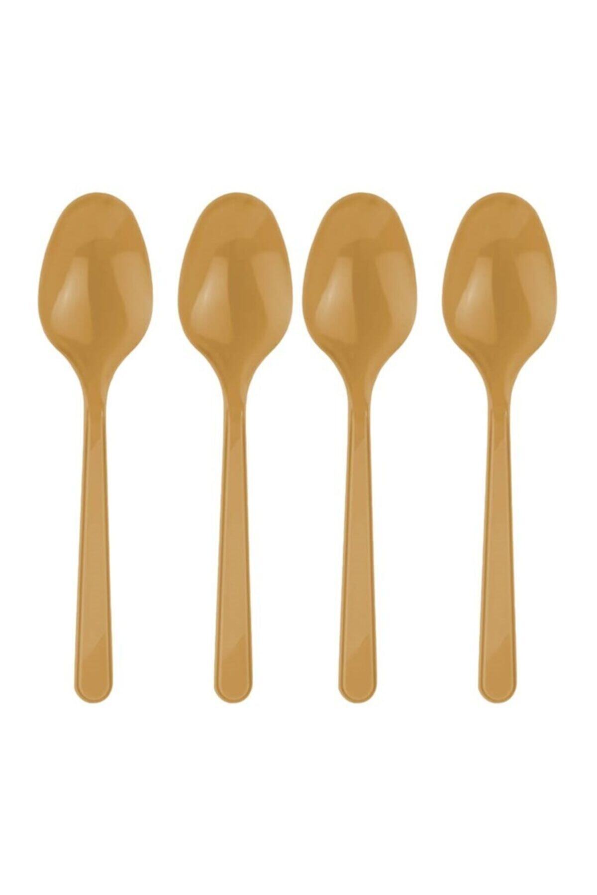 RollUp Gold Plastik Kaşık 25 'li
