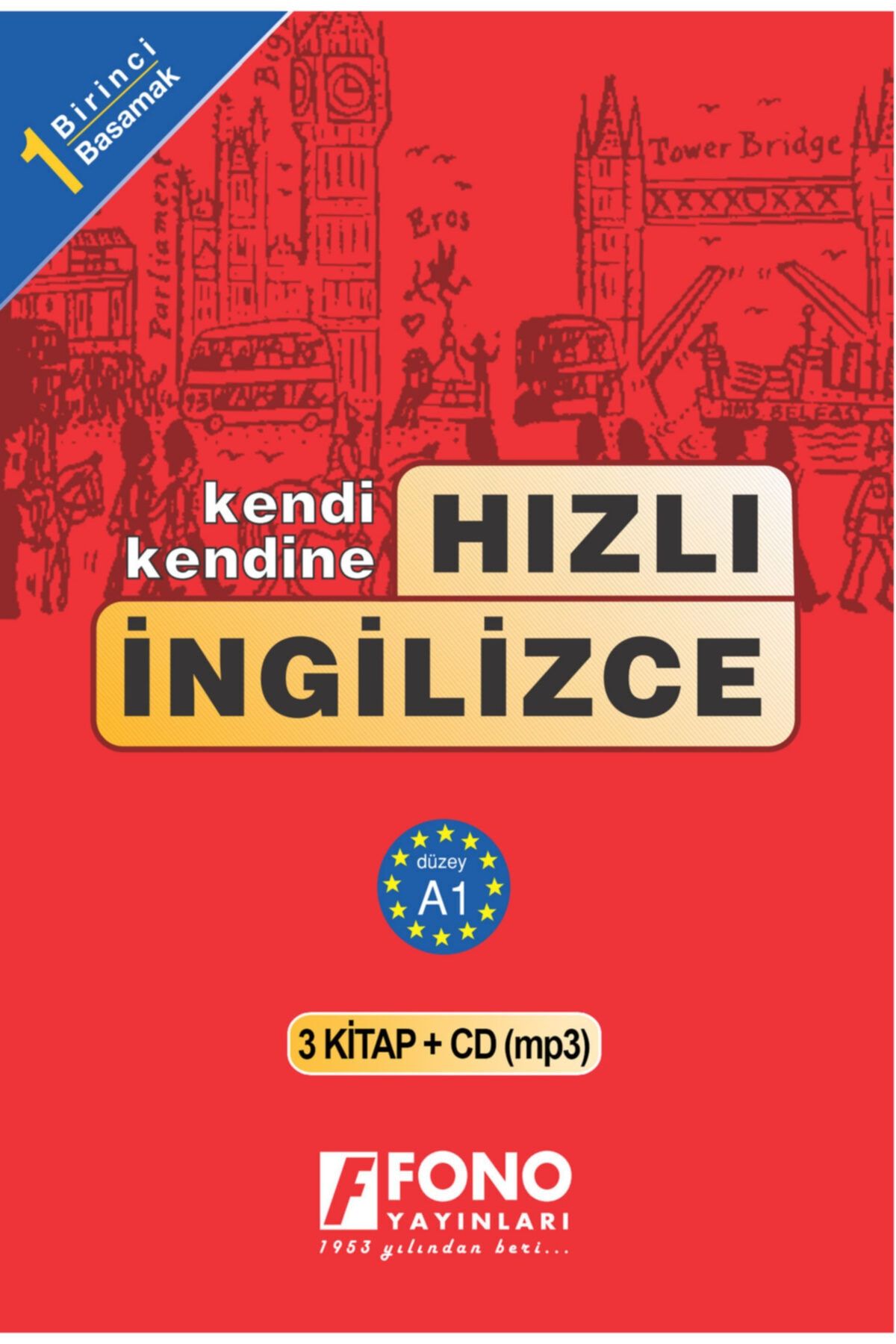 Fono Yayınları Hızlı Ingilizce 1. Basamak (3 Kitap) (seslendirmeli)