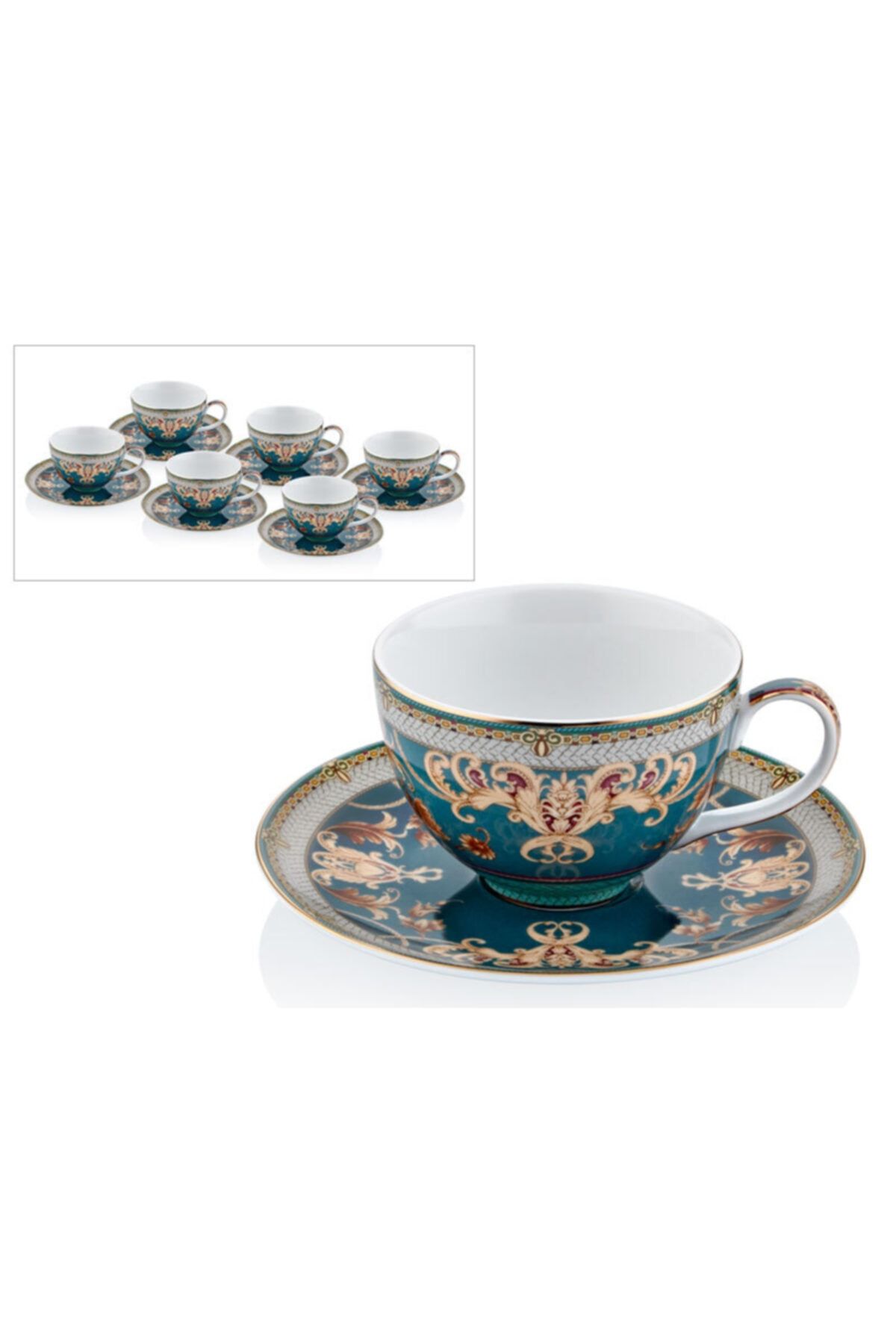 LAMEDORE Ocean 6 Lı Çay Fincanı Seti
