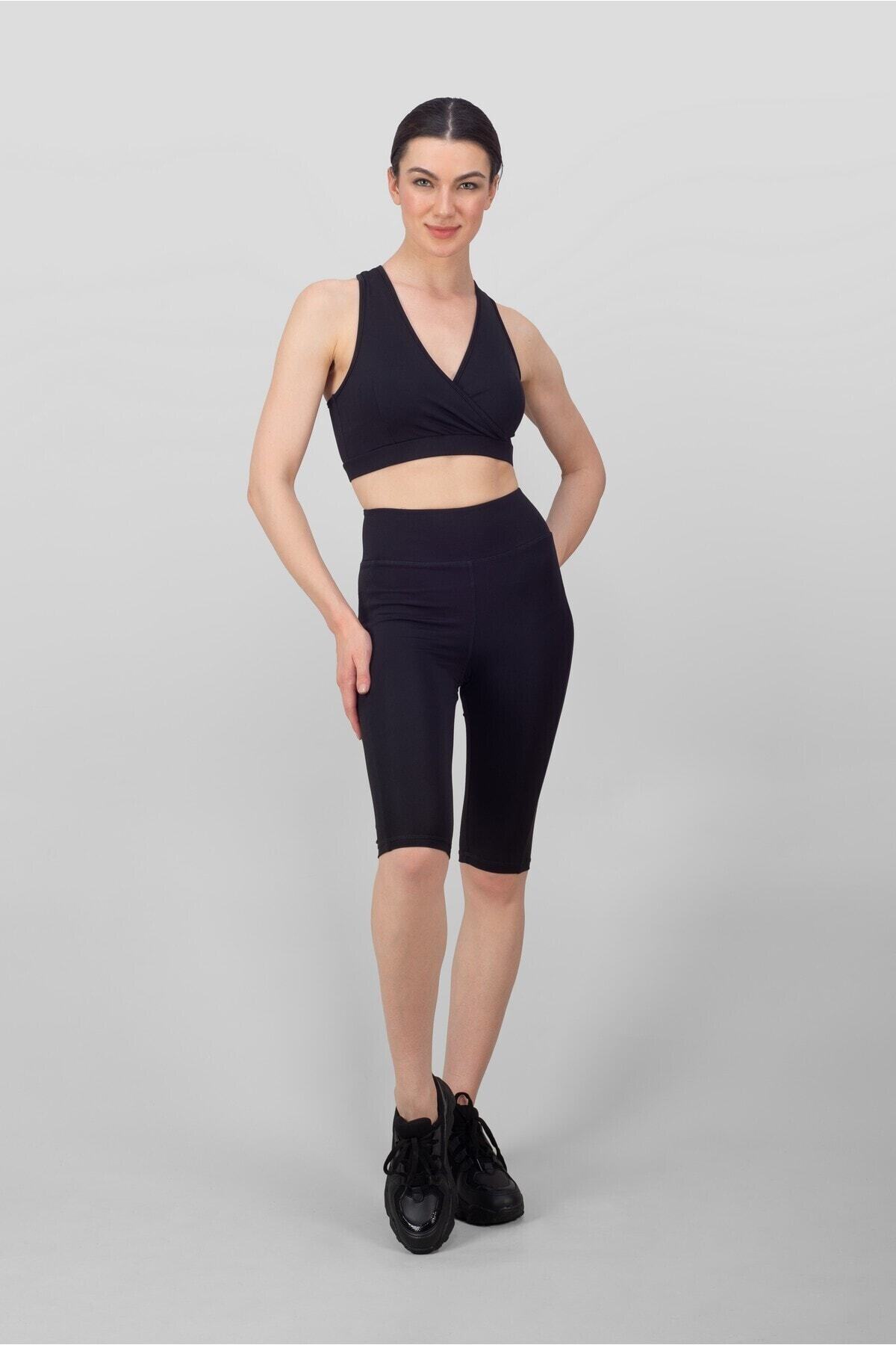 Ebru Şallı Sports Siyah Spor Sütyen