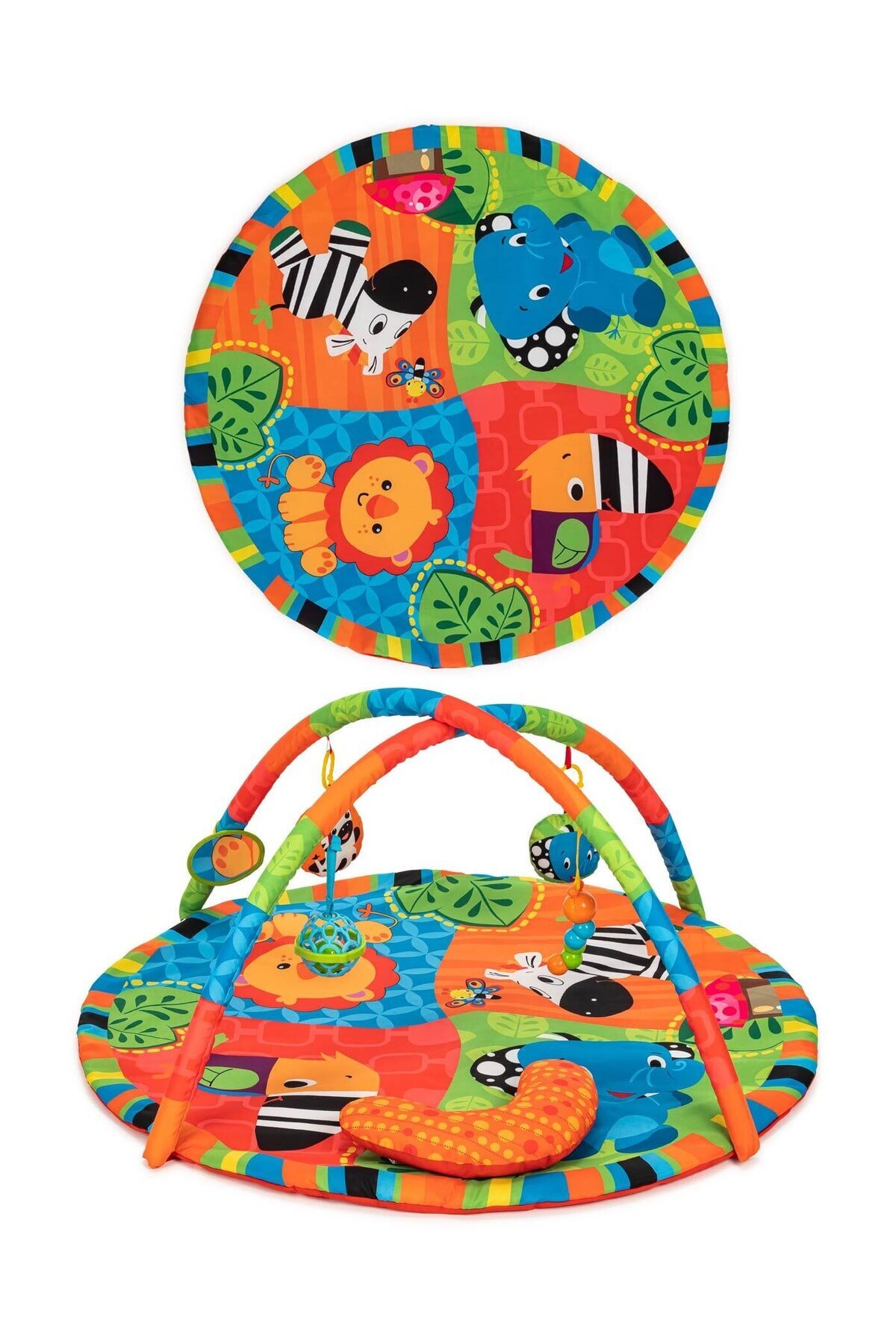 Elele Toys Büyük Boy Yağmur Ormanı Eğitici Bebek Oyun Halısı