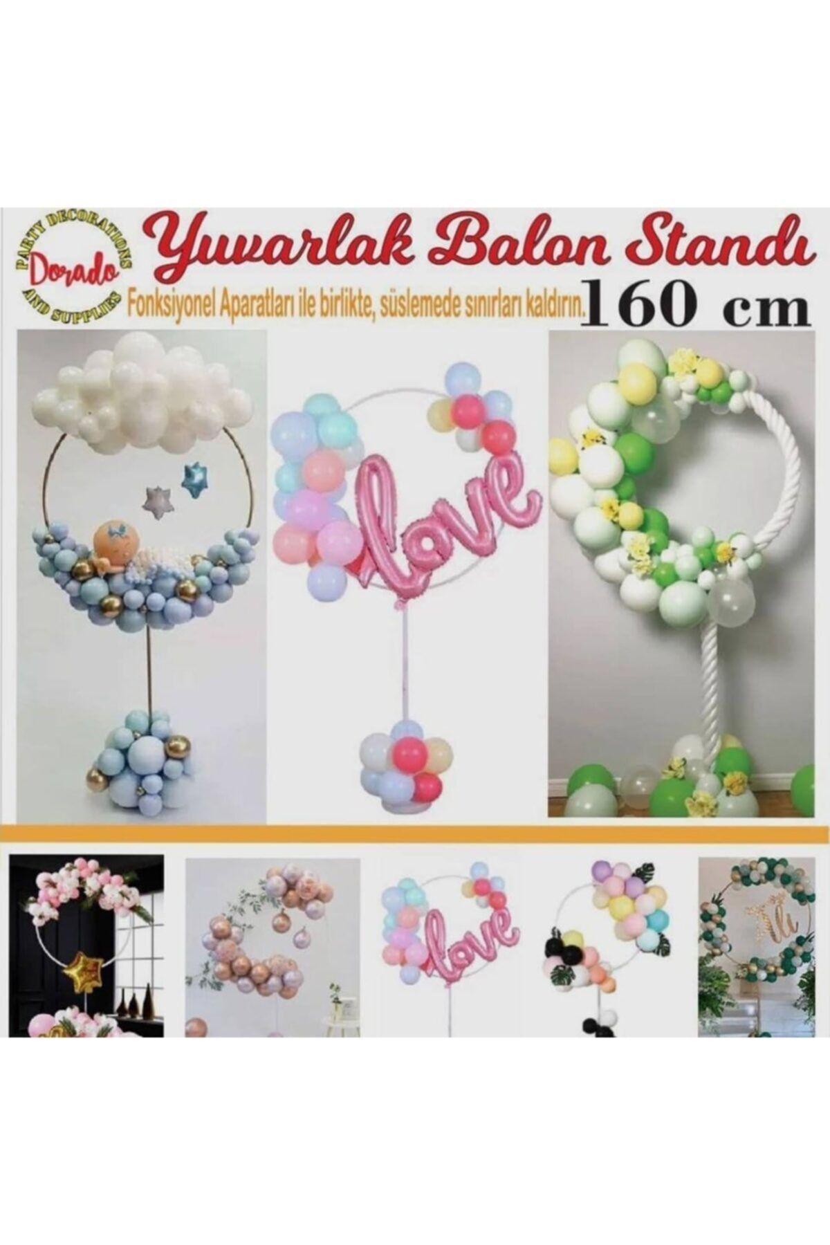 atakent sus yuvarlak balon standi 160 cm fiyati yorumlari trendyol