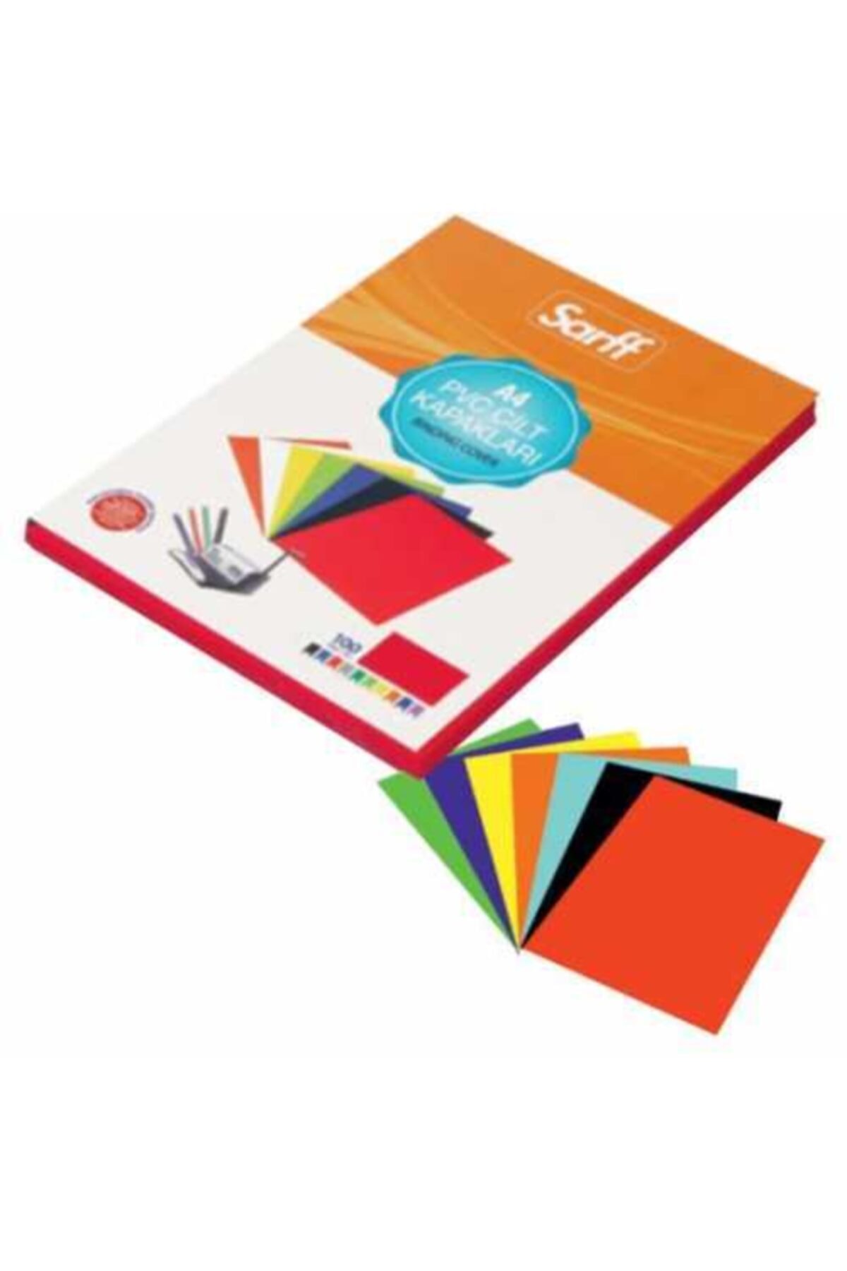 SARFF A-3 Cilt Kapağı 450 Micron Şeffaf Buzlu 50 Li 15201131 (1 Paket 50 Adet)