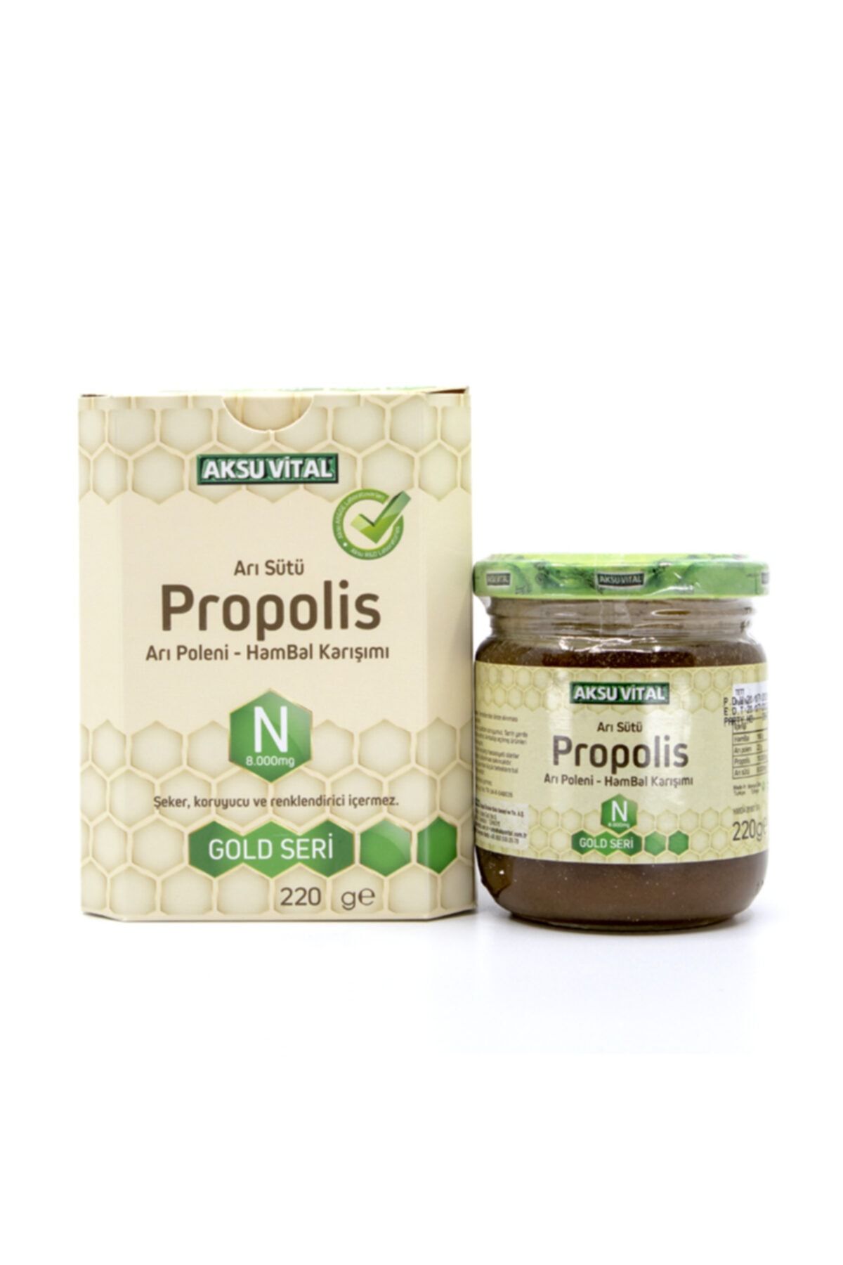 Aksu Vital Propolisli Arı Sütü Bal Polen Karışımı (n) 8.000 Mg