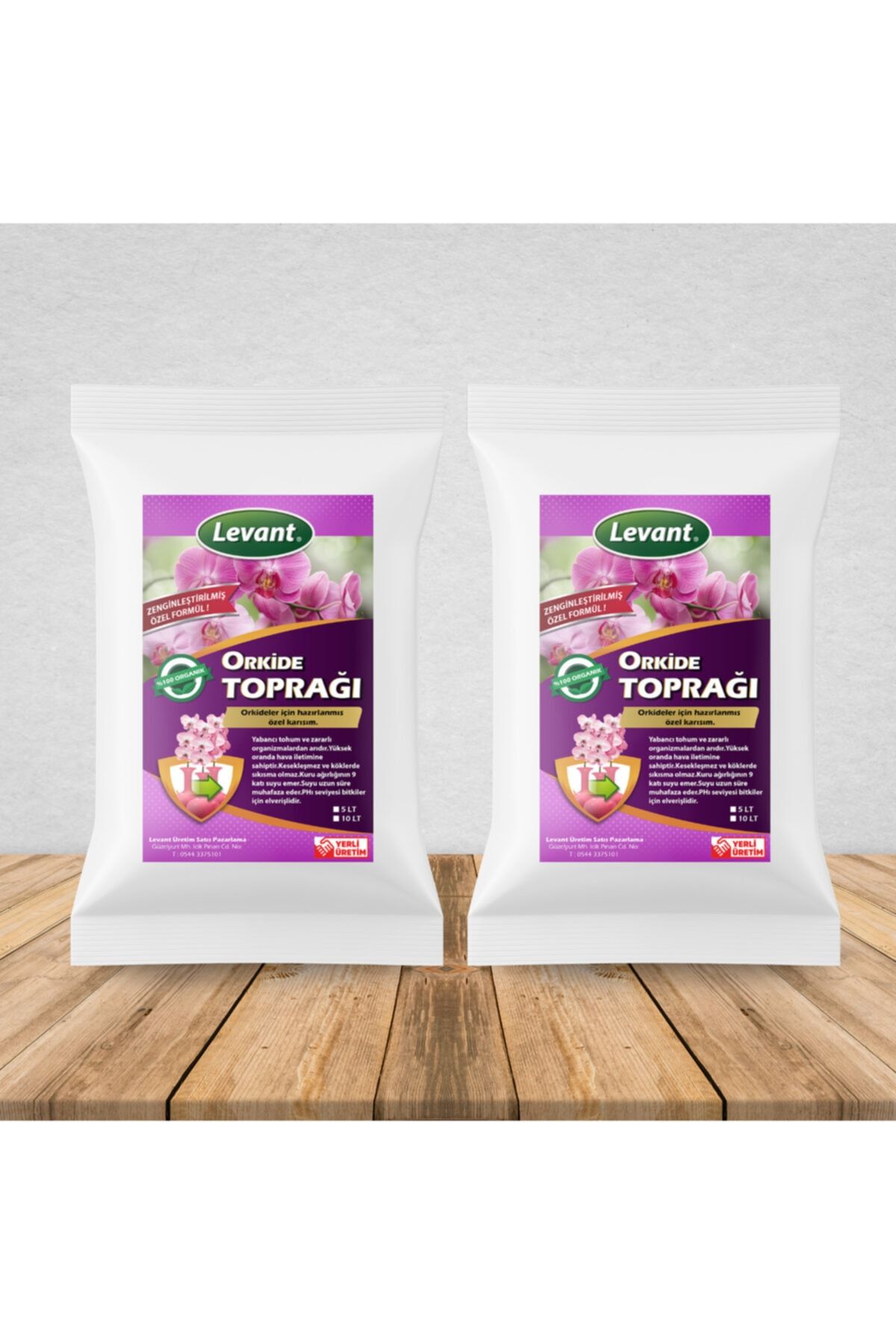 LEVANT Orkide Toprağı 2 Adet 5lt %100 Yüksek Verim