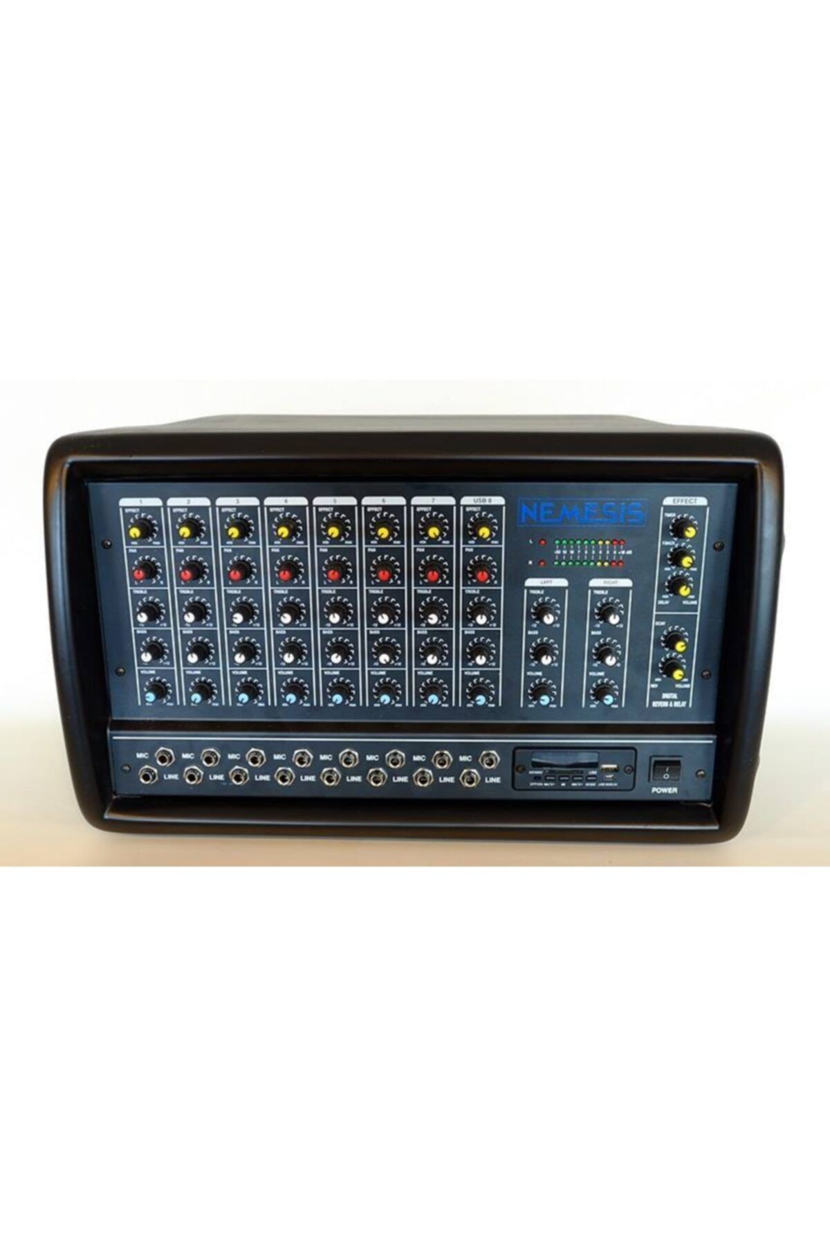 Nemesis Nmx-800 8 Kanal 2*400 Watt Usb Girişli Mikser Amfi
