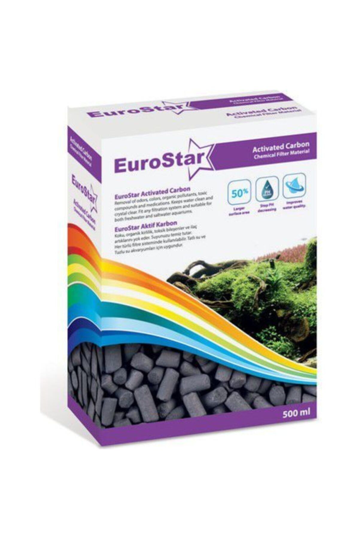 EuroStar Aktif Karbon Filtre Malzemesi 500 Ml