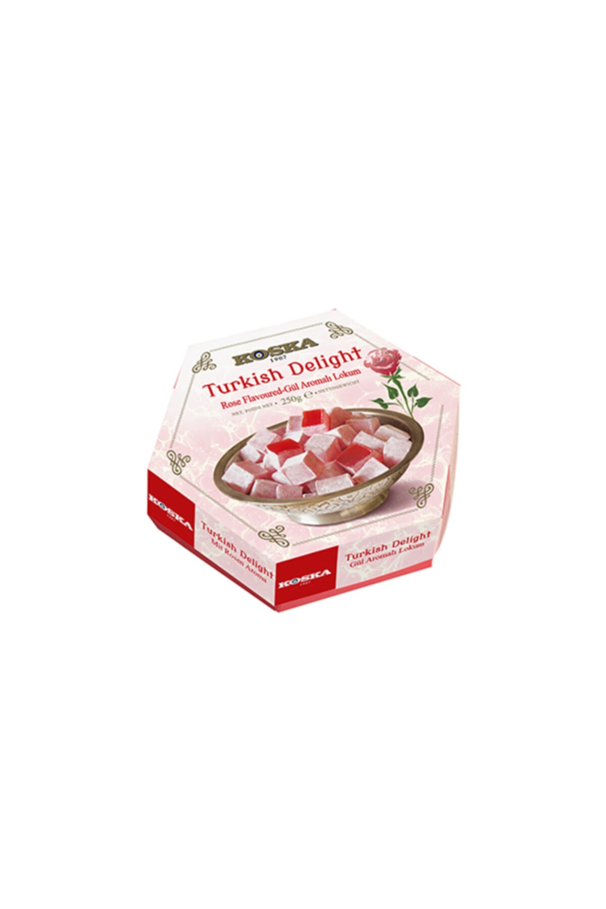Hacı Efendi Kuruyemiş Hacı Efendi 250 gr Gül Aromalı Lokum 1. Sınıf