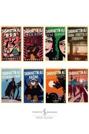 İş Kültür Sabahattin Ali Tüm Kitapları Seti Türk Edebiyatı Klasikleri Serisi 8 Kitap Image 1