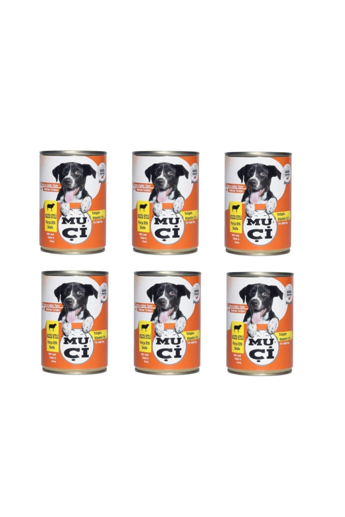 Muçi Kuzu Etli Konserve Yetişkin Köpek Maması 400 Gr X6