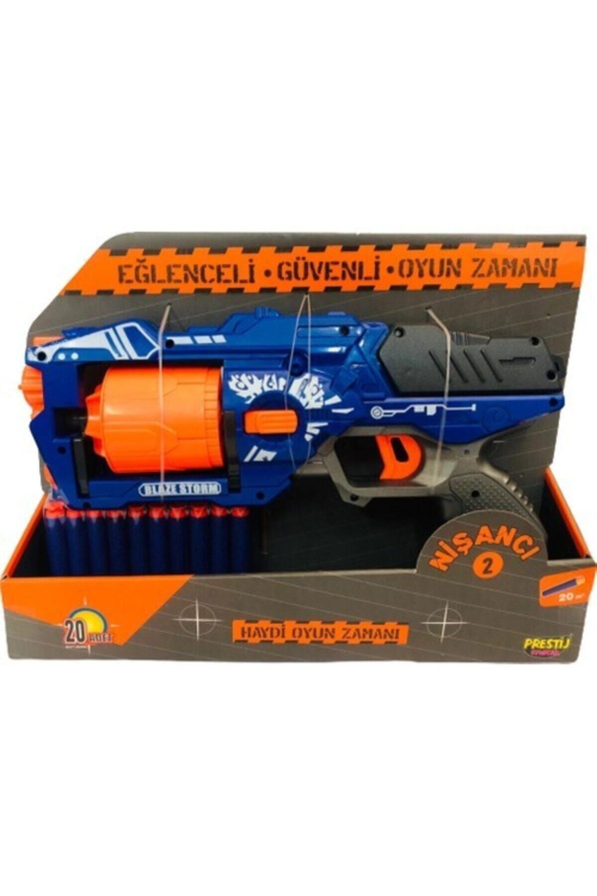 Prestij Oyuncak Nerf Yumuşak Mermi Atan Tabanca 40 Mermili