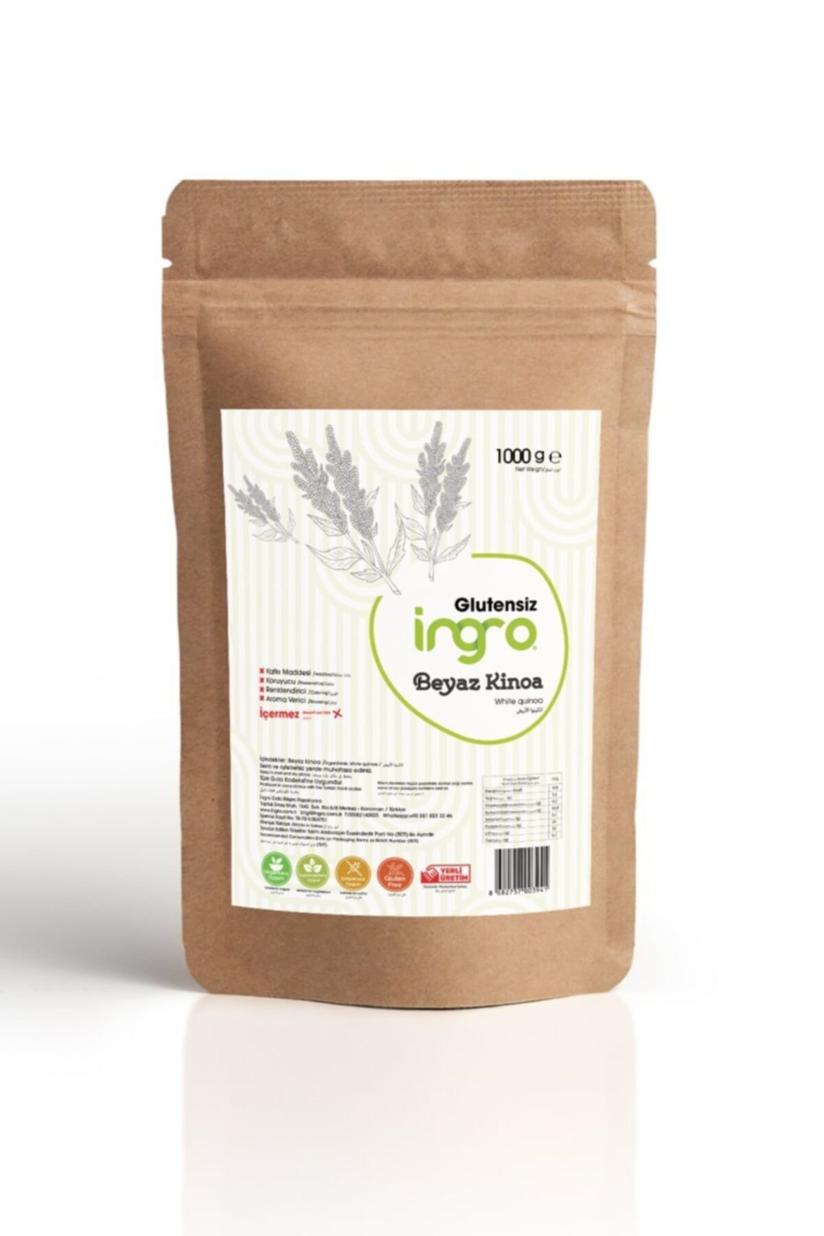 İngro Glutensiz Beyaz Kinoa 1000 G