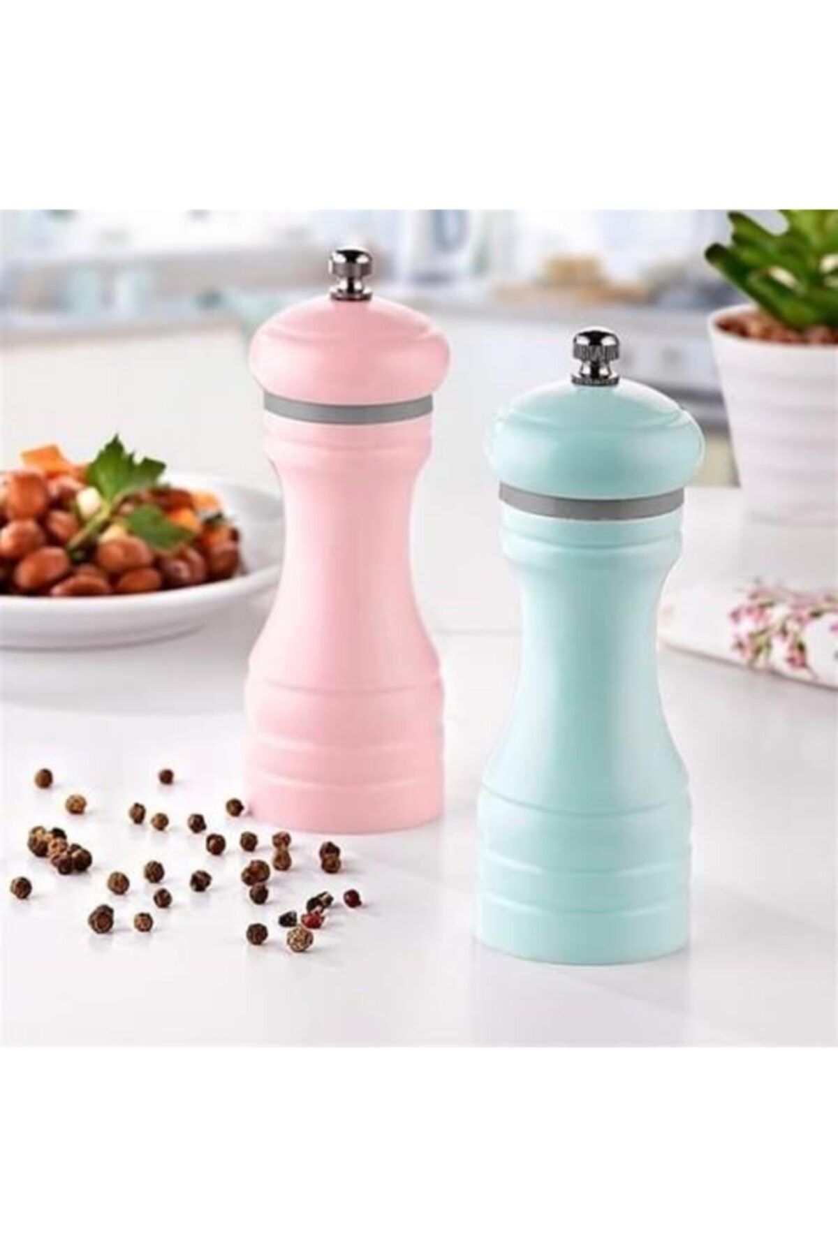Sun Plastik Tuz Ve Karabiber Değirmeni Yeşil 12 Cm Sc-2560