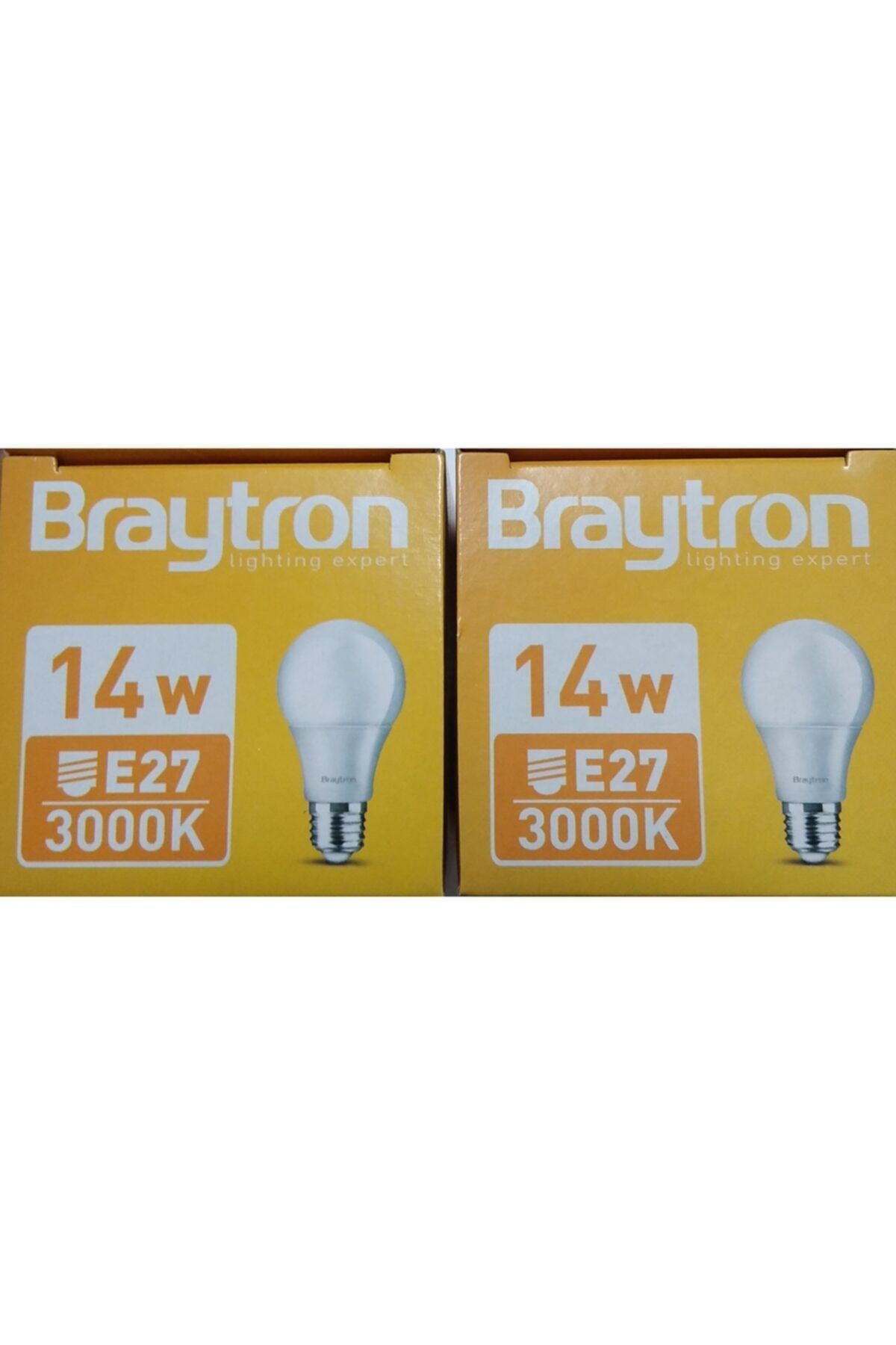 braytron led ampul 14 w e27 3000 k sari isik 2 li paket fiyati yorumlari trendyol