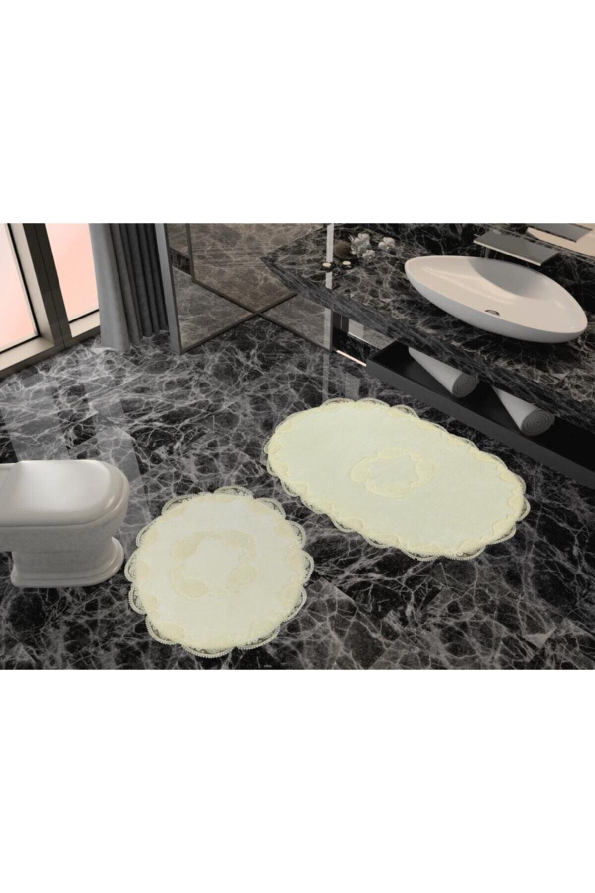 FH Home Dantelli Banyo Paspası