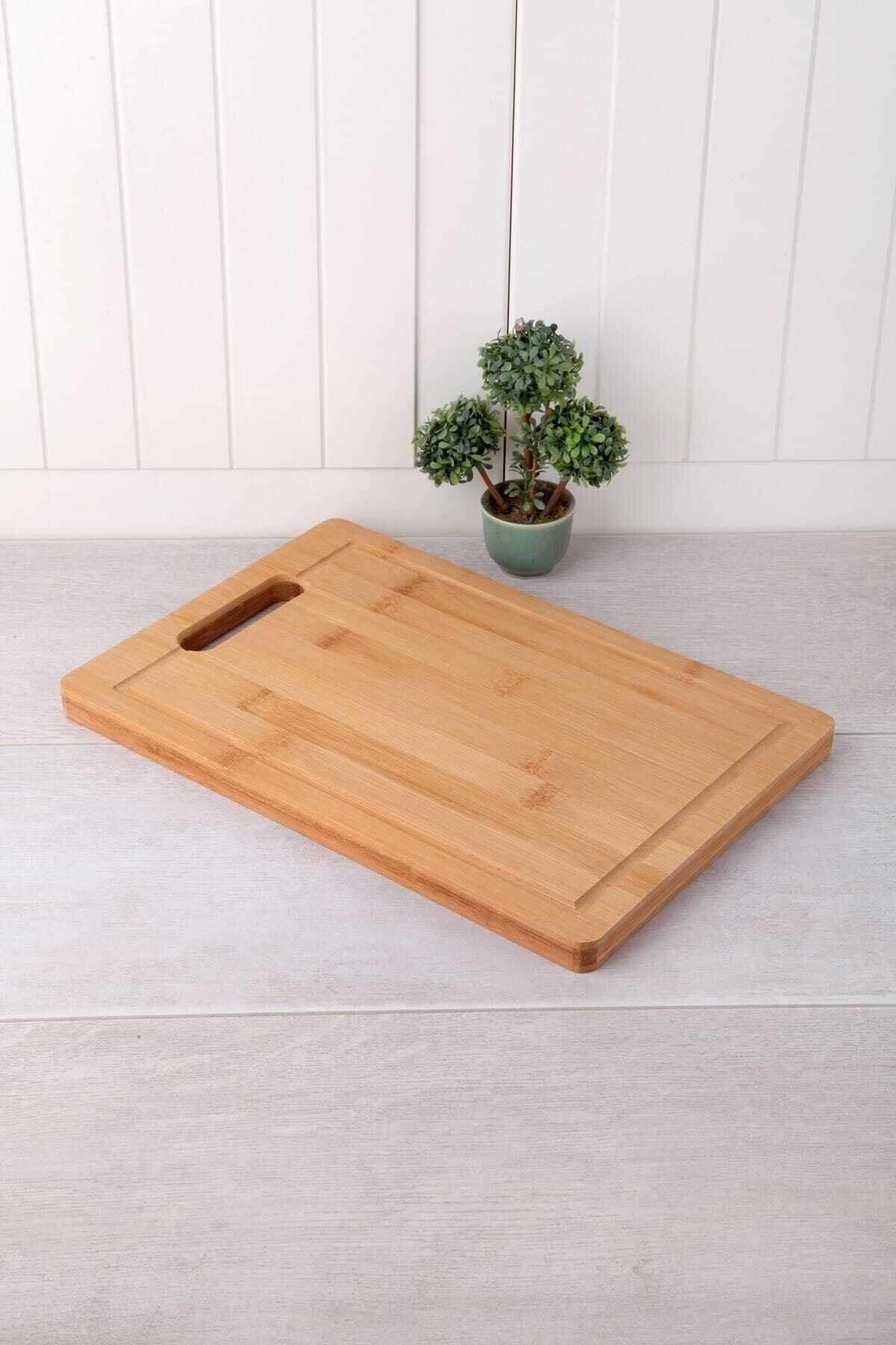 Sweet Kitchen Bambu Lüx 32*22cm Kesme Tahtası Salata Tahtası